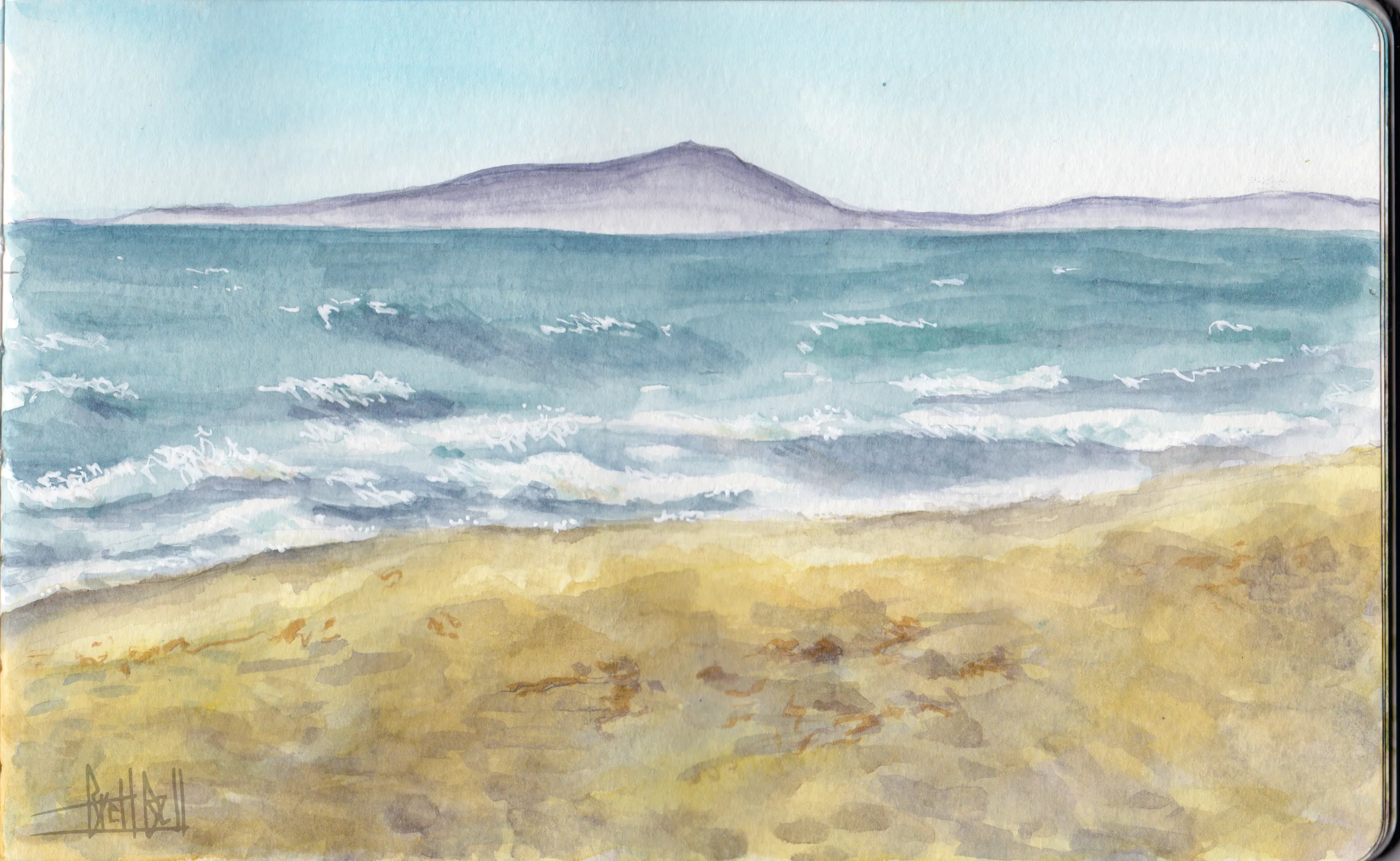 11 July 2018 | View of Ben Lomond Mtn. from Marina State Beach