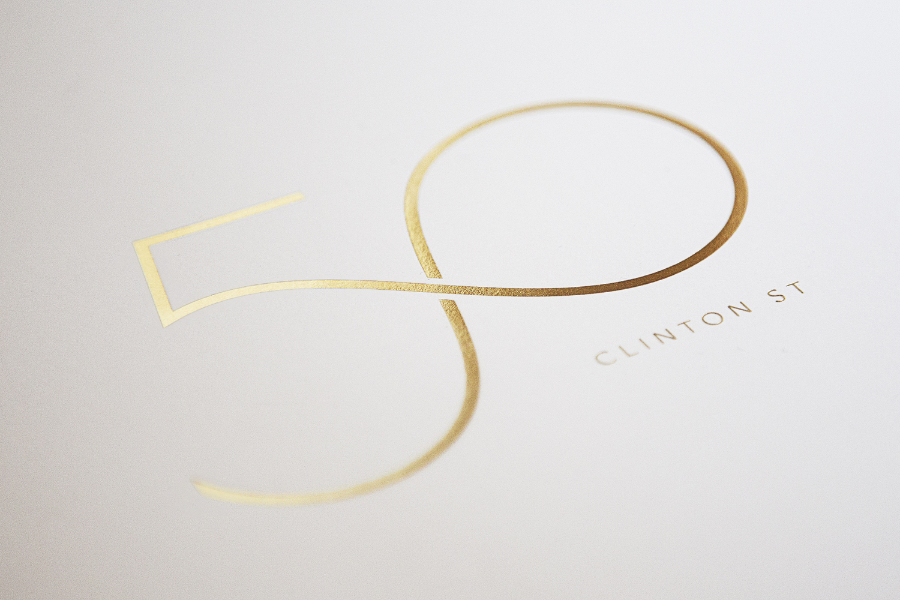 Luxury real estate brand identity examples by Flying Machine - 50 Clinton Street  (Copy)