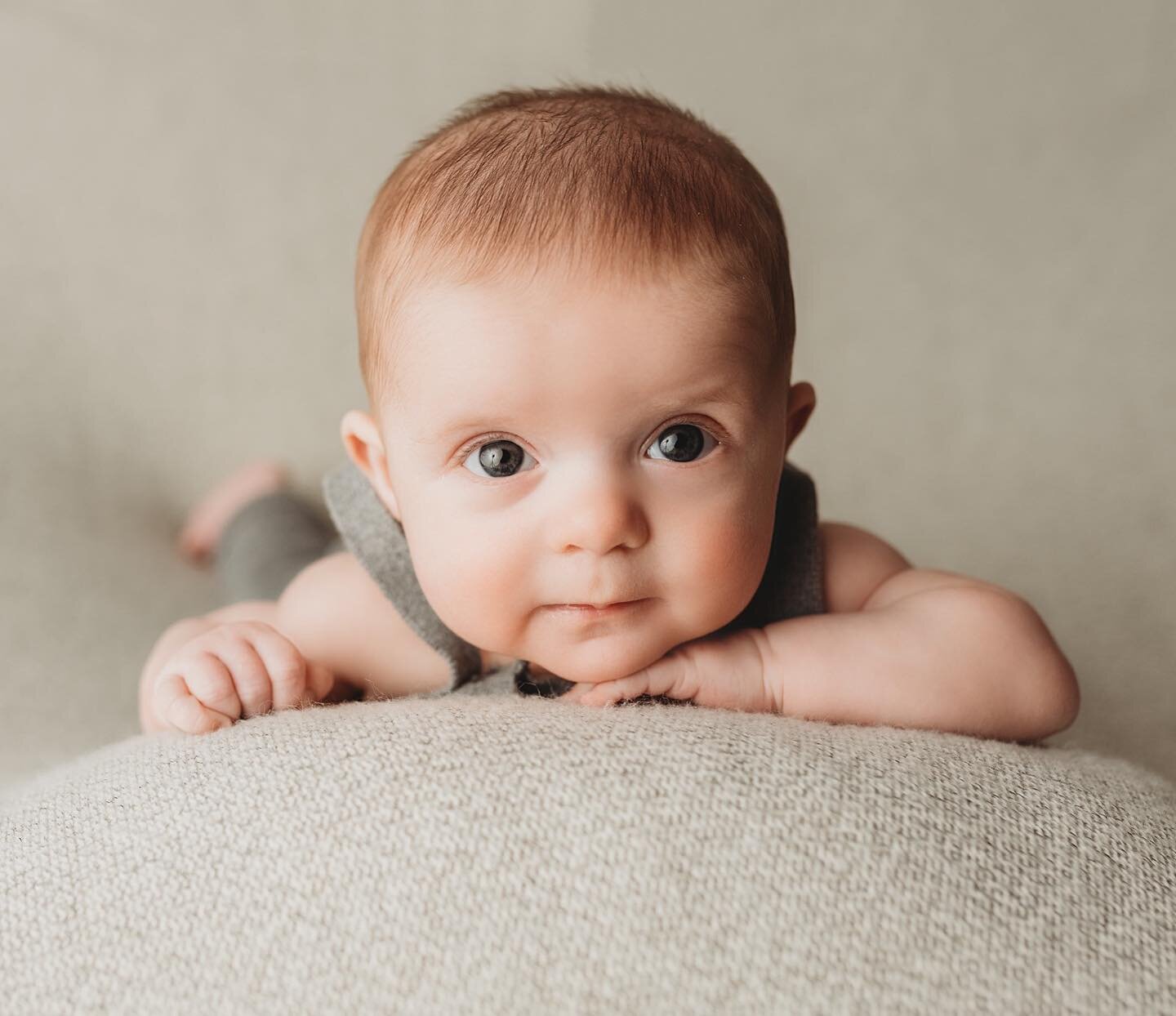 Happy Friday!!!! This three month old cutie rocked his milestone session!