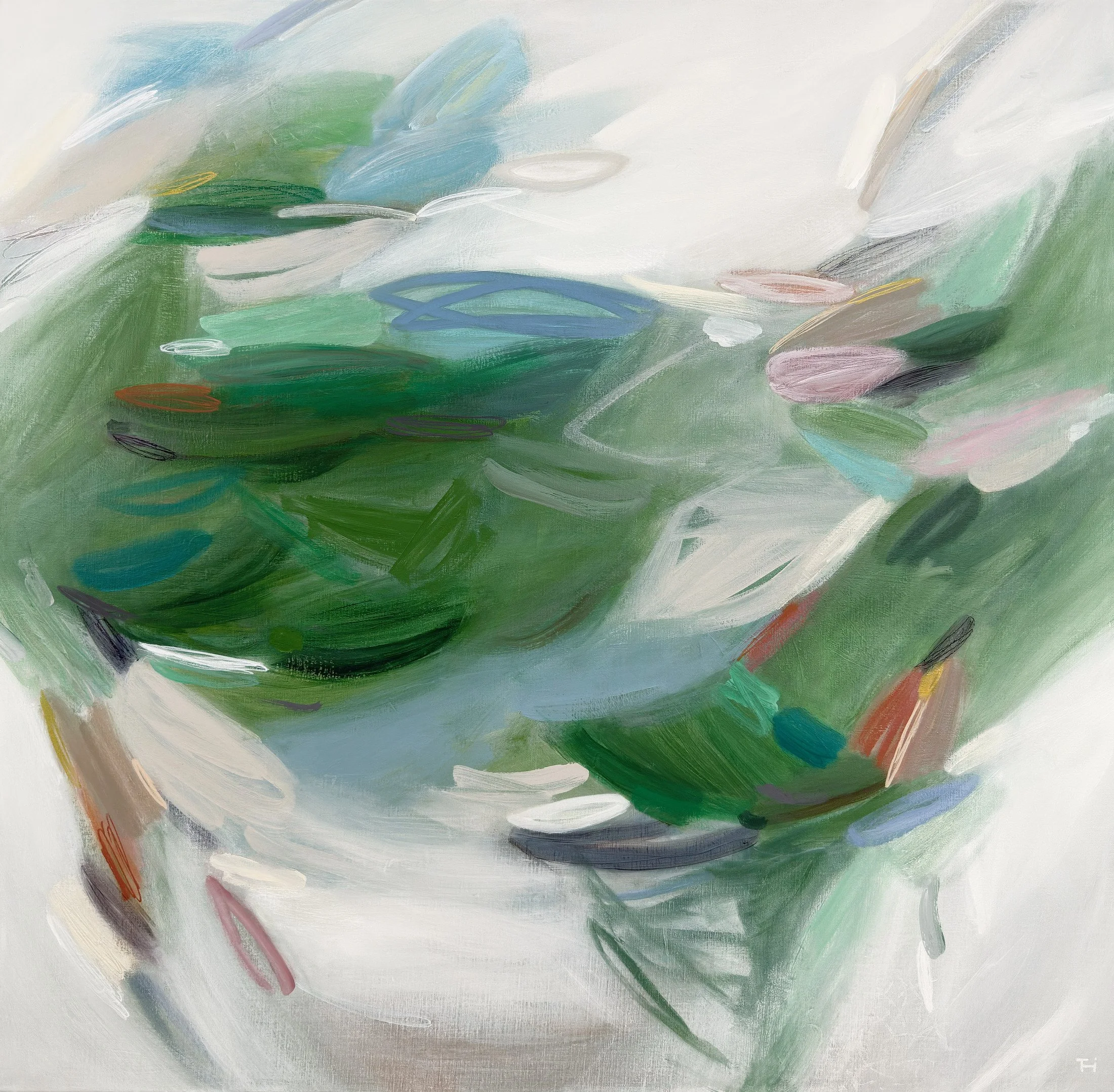 DOSE OF GREEN, 42x42