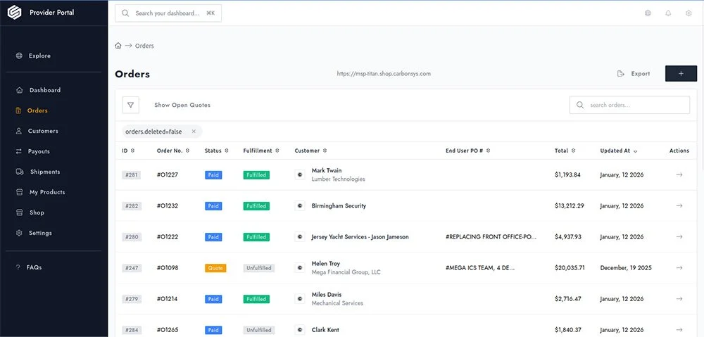 Build And Share Orders