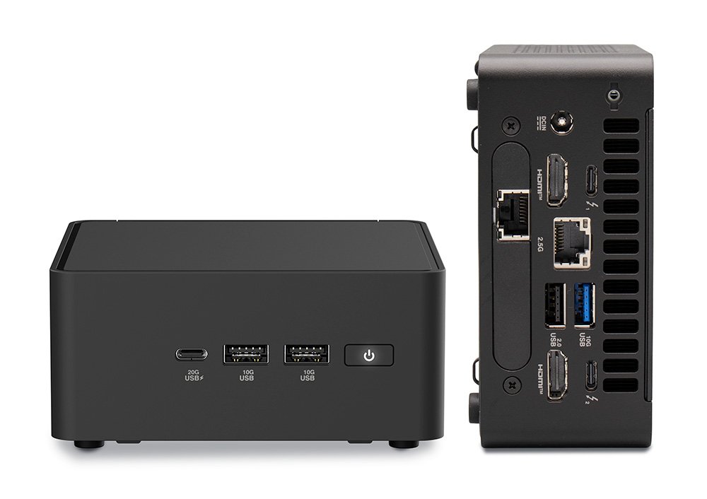 Onyx NUC Server front and back view