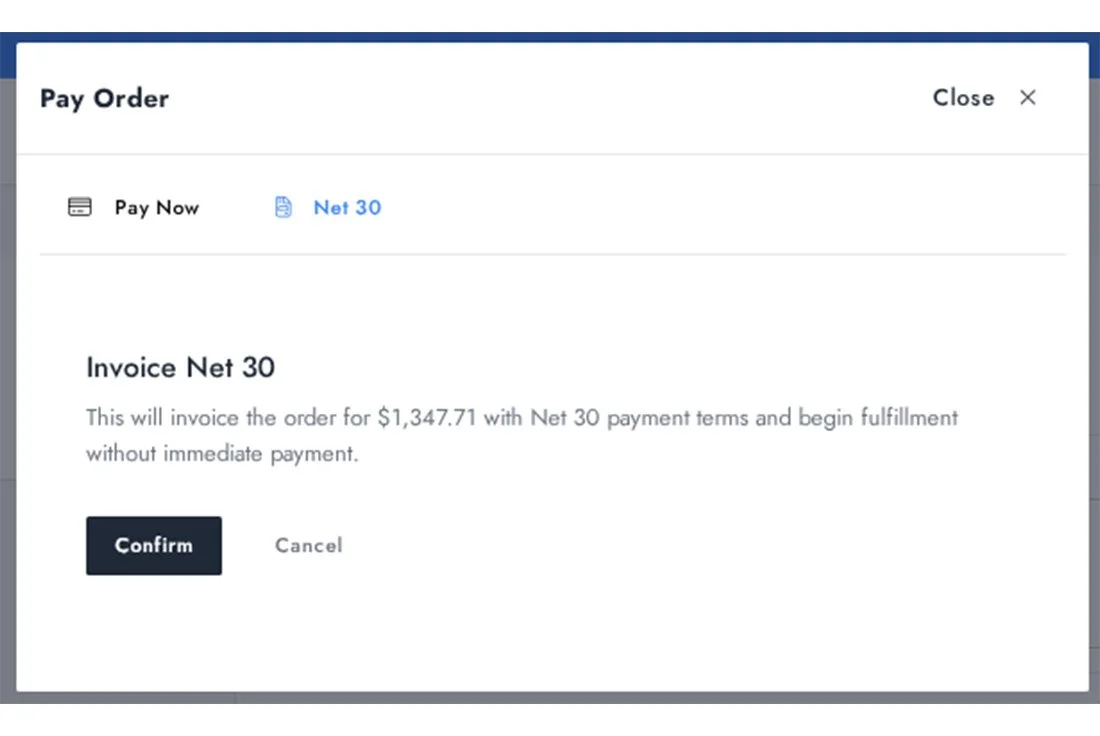 Net 30 payments