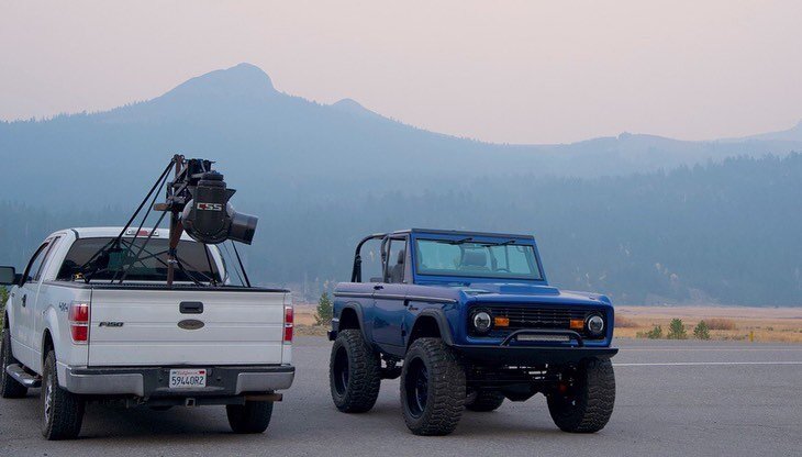 Shooting in Lake Tahoe early fall. Life is good @lanepower (with GSS Cinema Pro 516, Red camera and Canon 30-300). @tomsbroncoparts @obexers