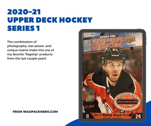 2020-21 20-21 UPPER DECK Hockey Serie 1 novato retrospectiva inserciones 1-15