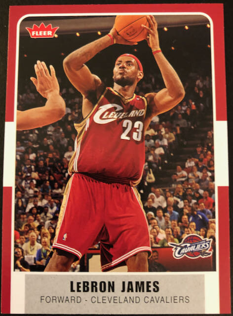 2007-08 Topps LeBron James Cleveland Cavaliers 50th Anniversary Card #23