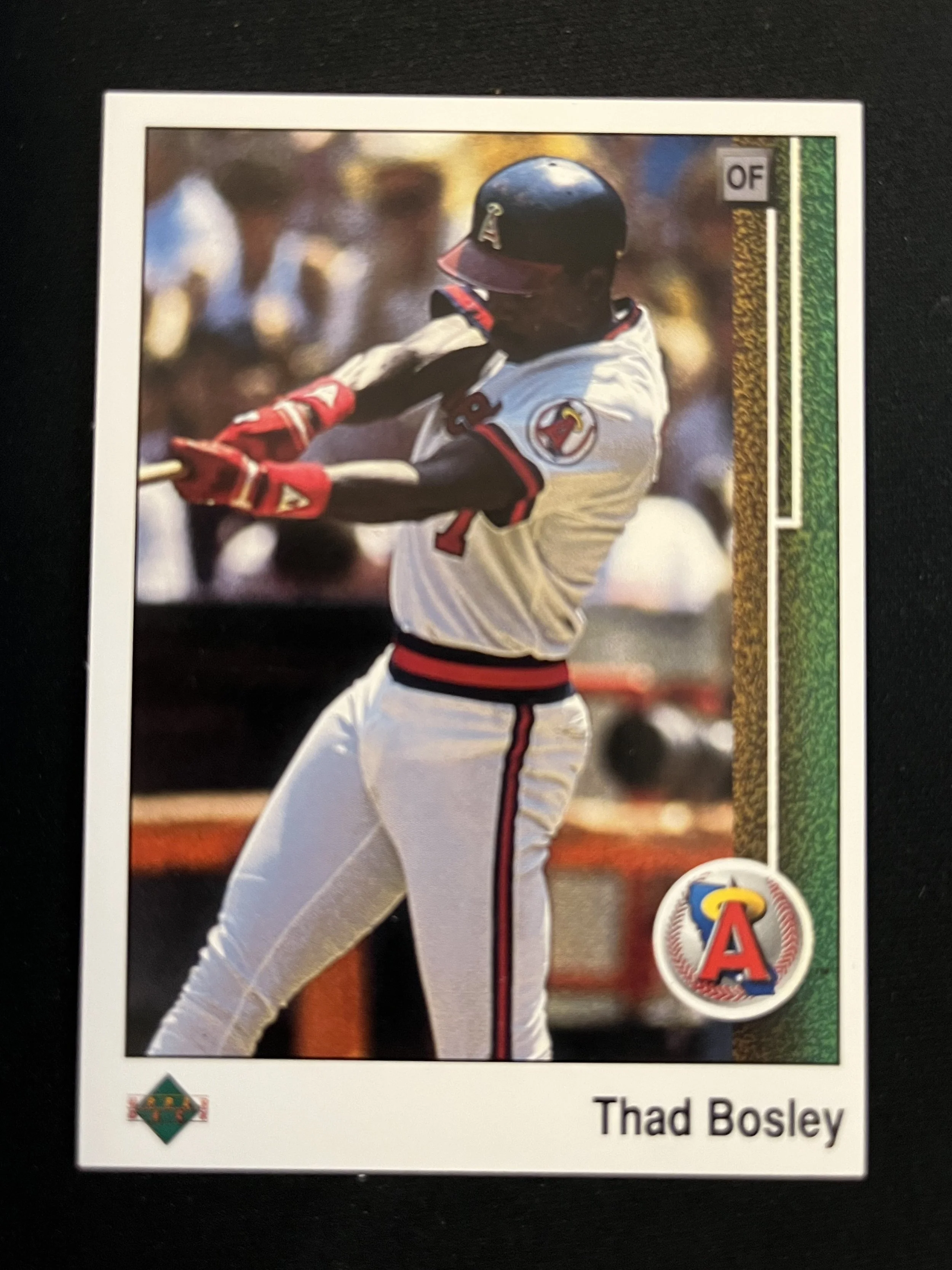 1989 Upper Deck Thad Bosley #591 Blank Back