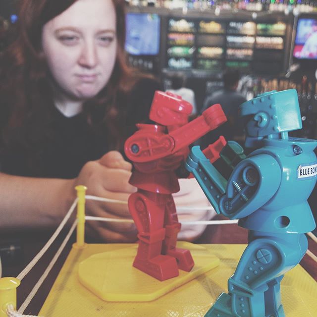 Rock&rsquo;em sock&rsquo;em n roll.