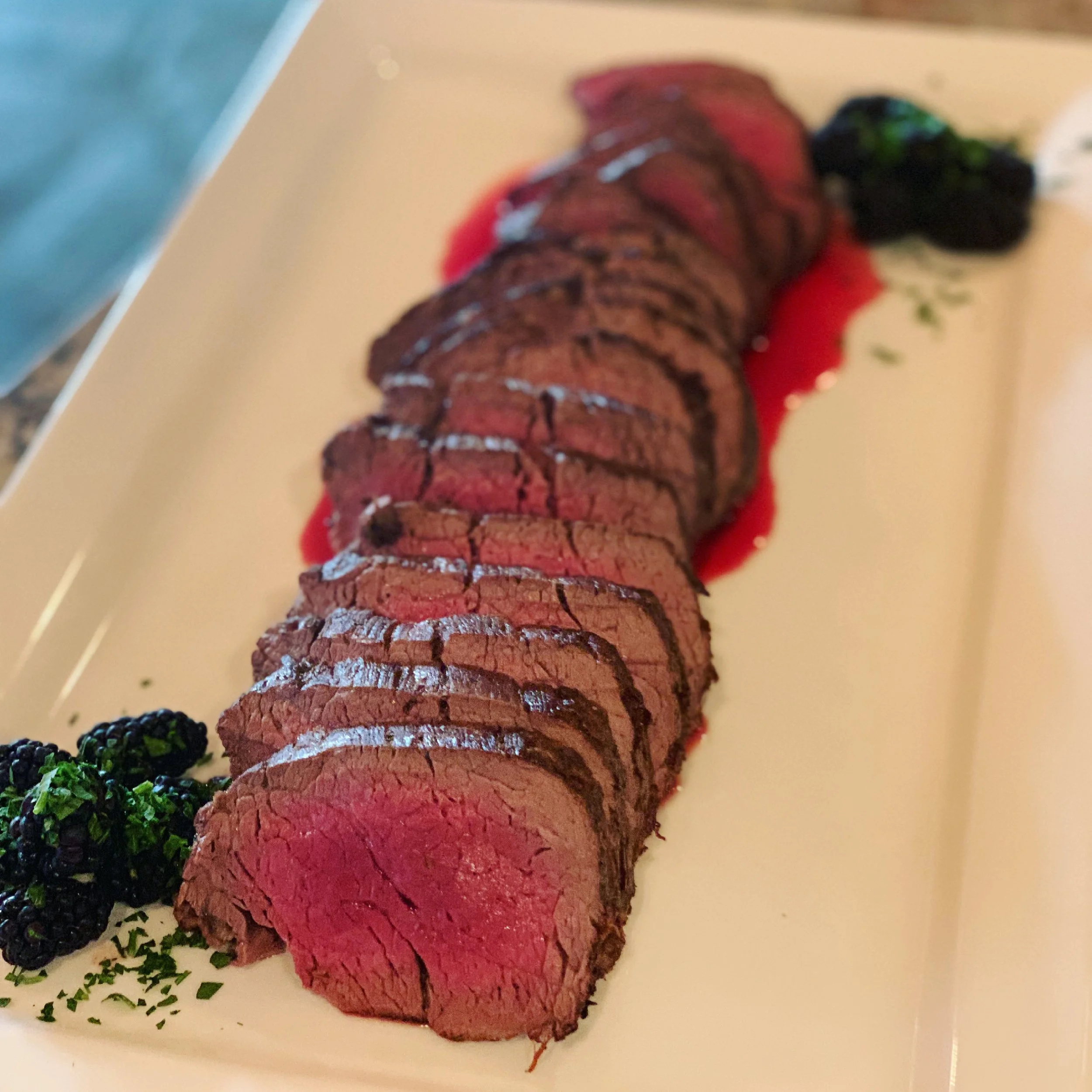 BLACKBERRY GLAZED FILET MIGNON / PER PERSON