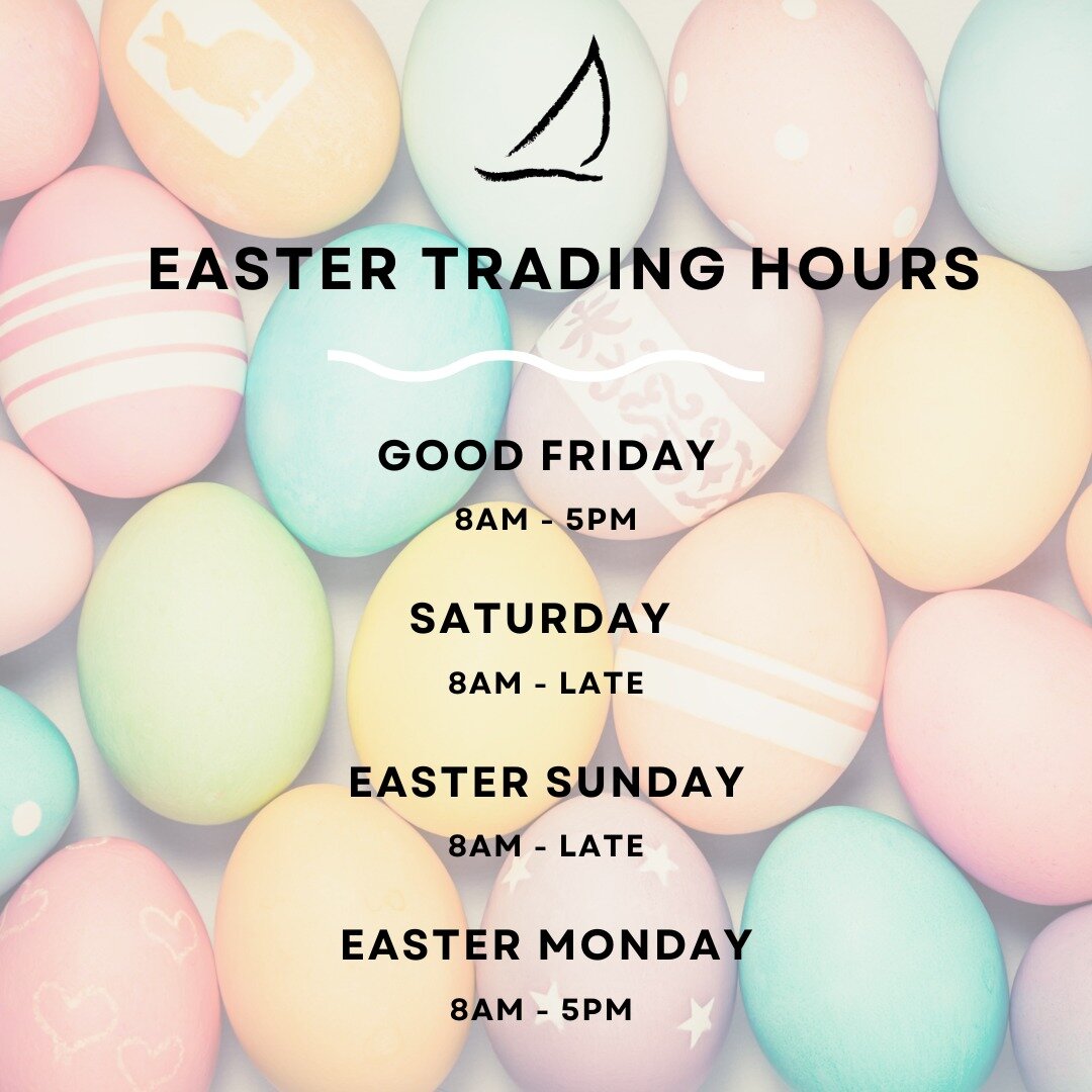 Easter is fast approaching, and our opening hours are a little different over the Easter break. 🐰

Plan ahead and reserve your table online 👉 bit.ly/BookBoatshed