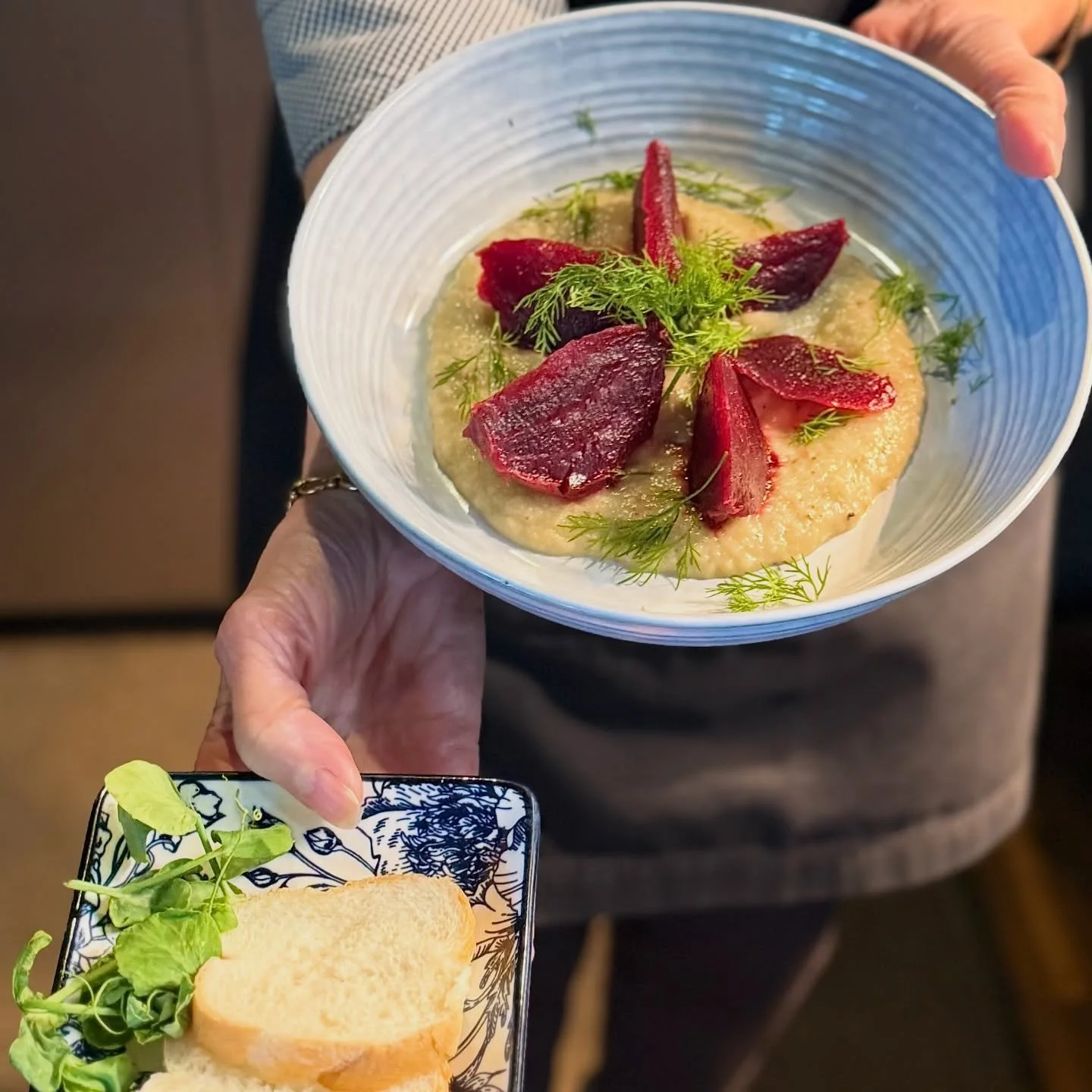 Sometimes it&rsquo;s the simplest dishes that become your favourites.

Our Baba Ghanoush is creamy, smoky and full of flavour, paired with roasted beetroot wedges, fresh dill and baguette.

The perfect shared starter to ease into lunch or dinner by t