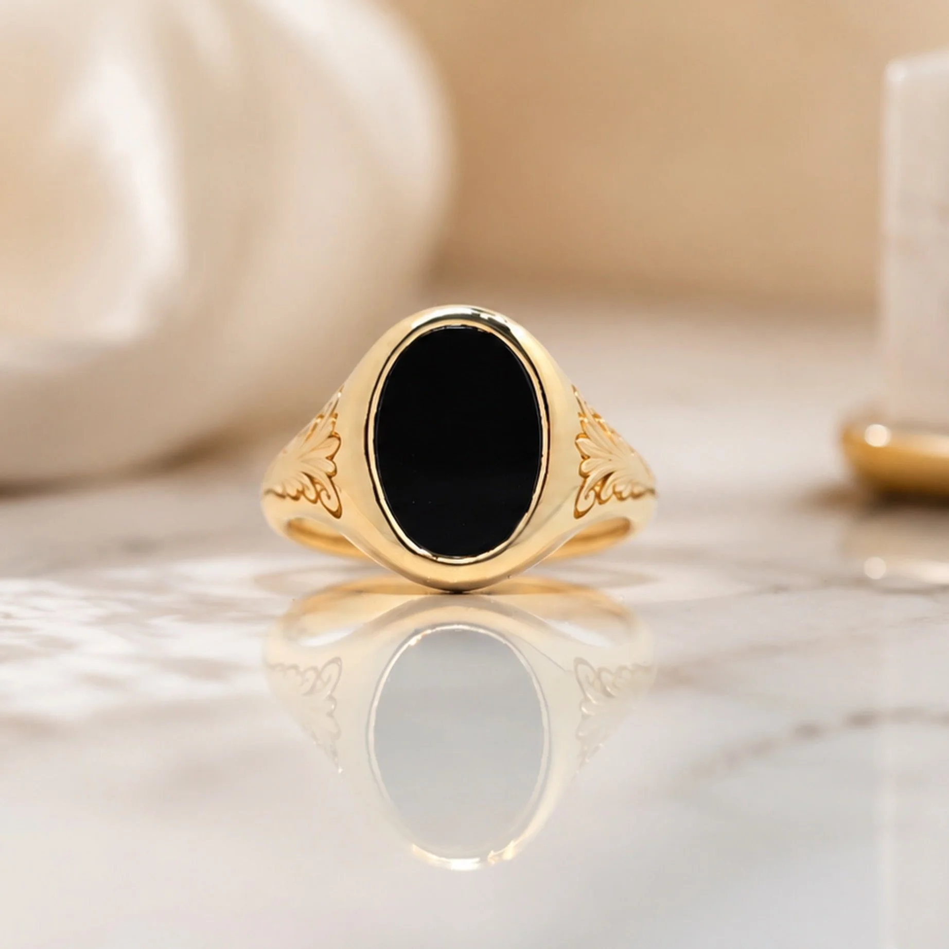 A redesign for Lou... 🖤

This onyx ring had been worn, loved, and treasured for years. While the setting had reached the end of its journey, the stunning oval onyx still had so much life left to give.

With a thoughtfully designed new setting, this 