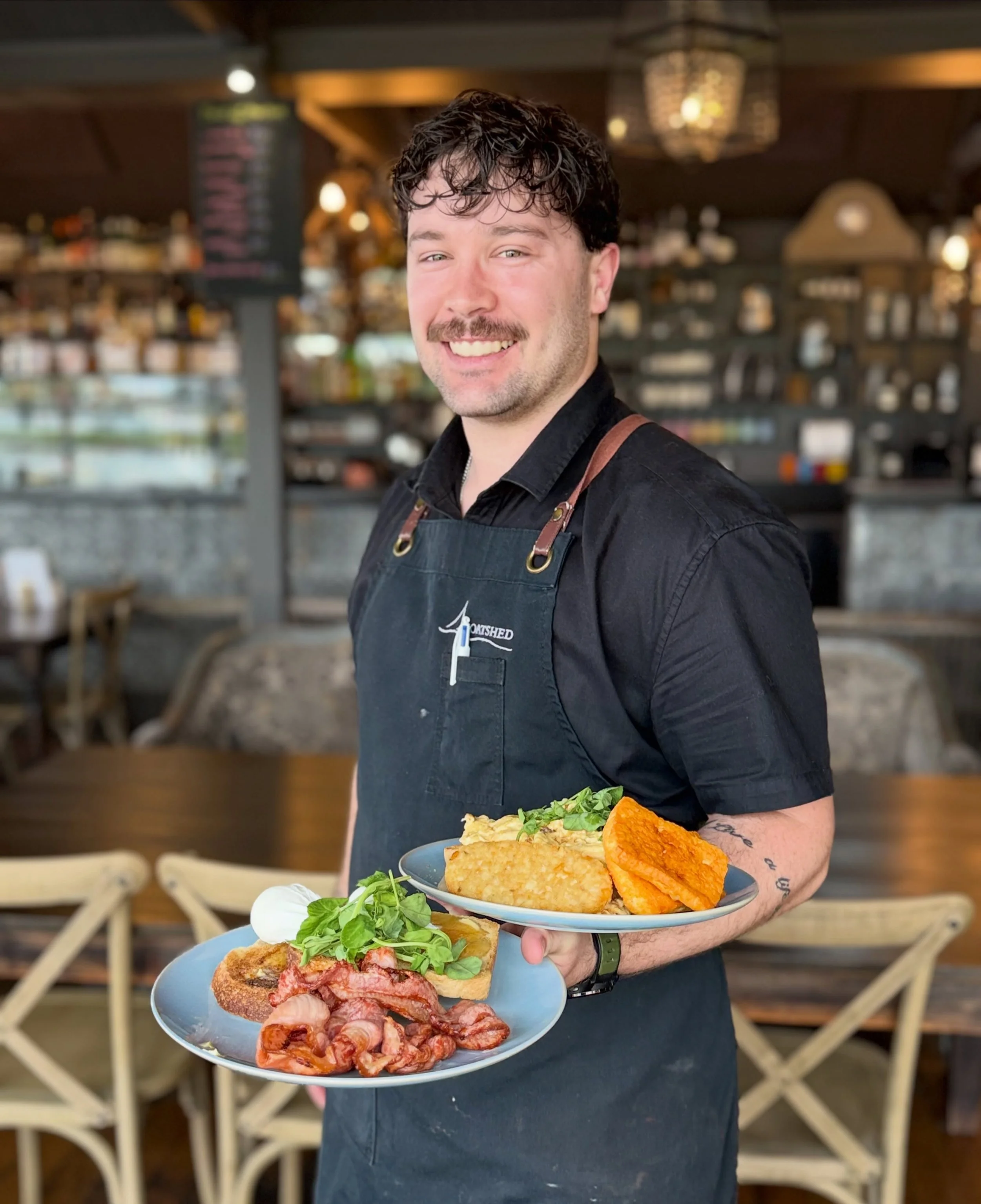 Breakfast with a view, and service with a smile. 

Stop by, take a seat and soak up everything you love about the Boatshed: beautiful d&eacute;cor, stunning lake views and our friendly crew, always ready to welcome you.

Breakfast served daily from 8