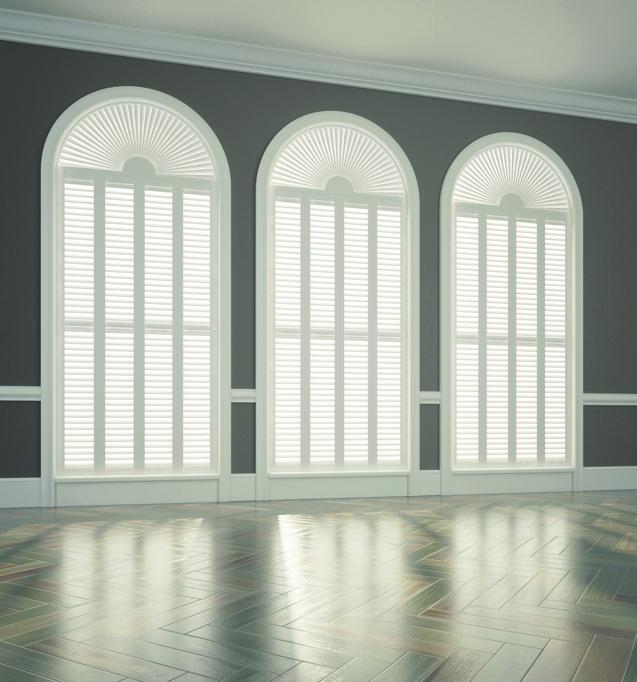 Shaped Full Height Shutters