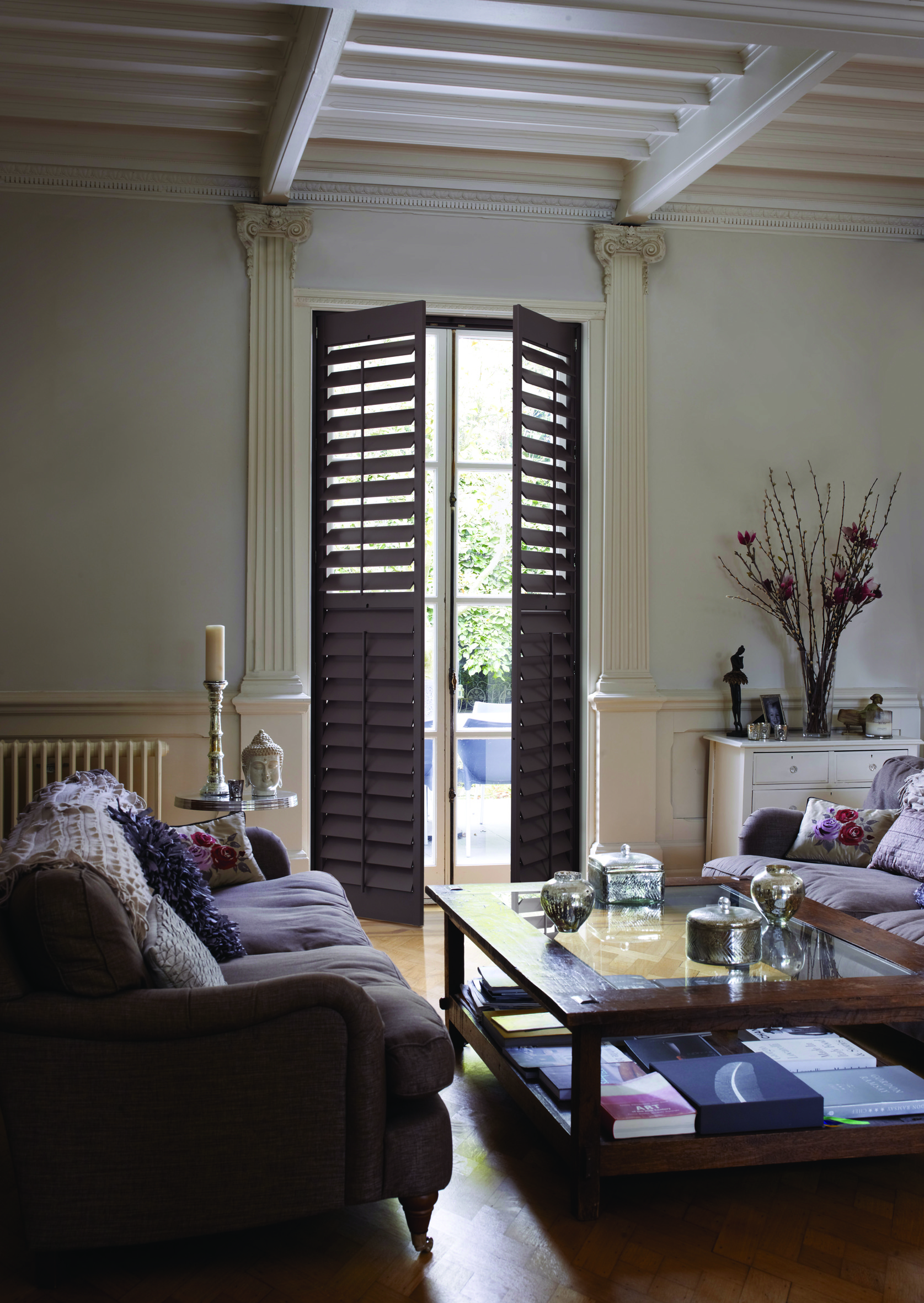 Grovewood 'Old Teak' Full Height Shutters