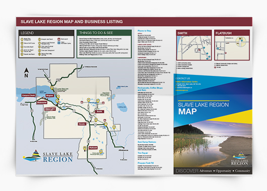 Slave Lake Visitor Map