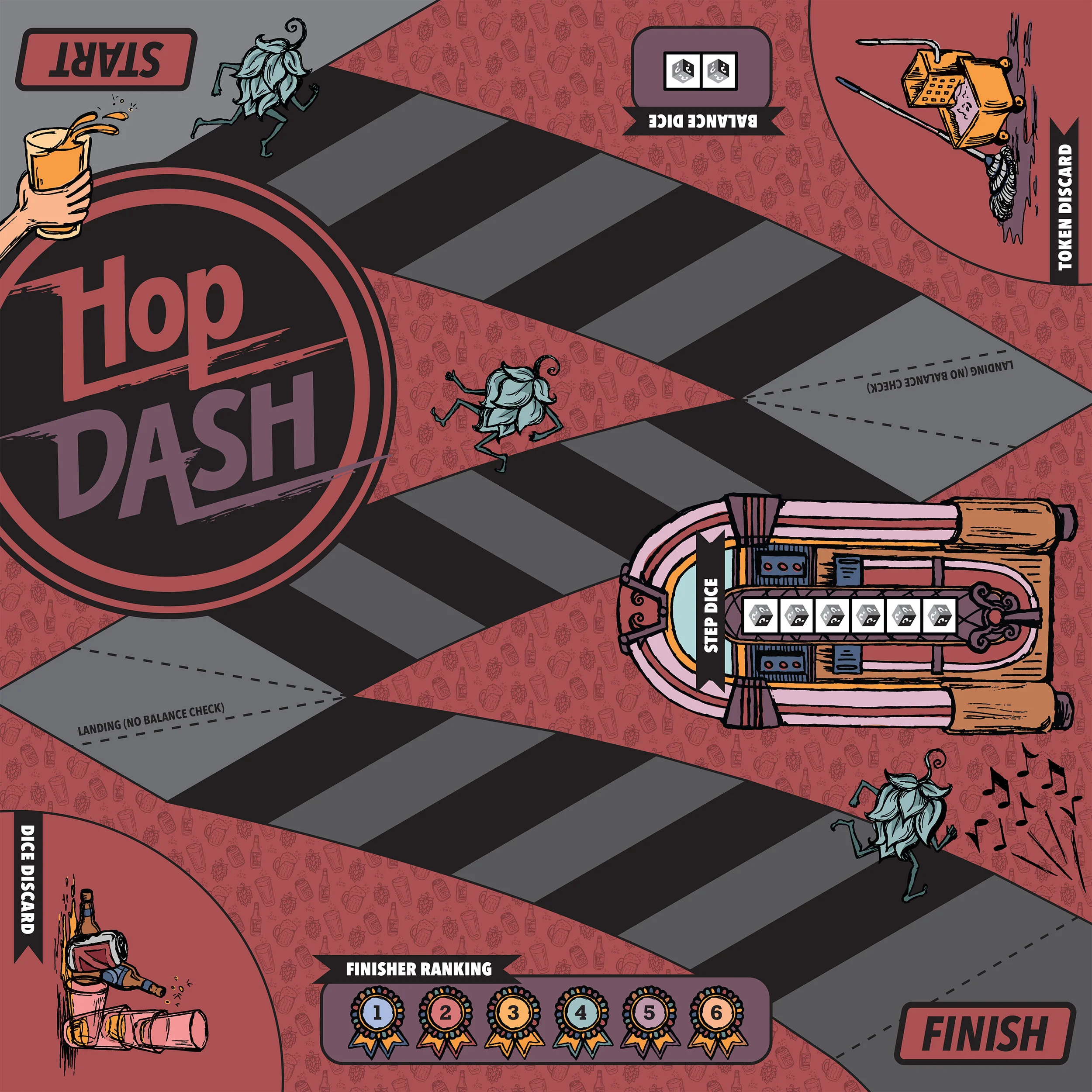 Game Board and Player Pieces