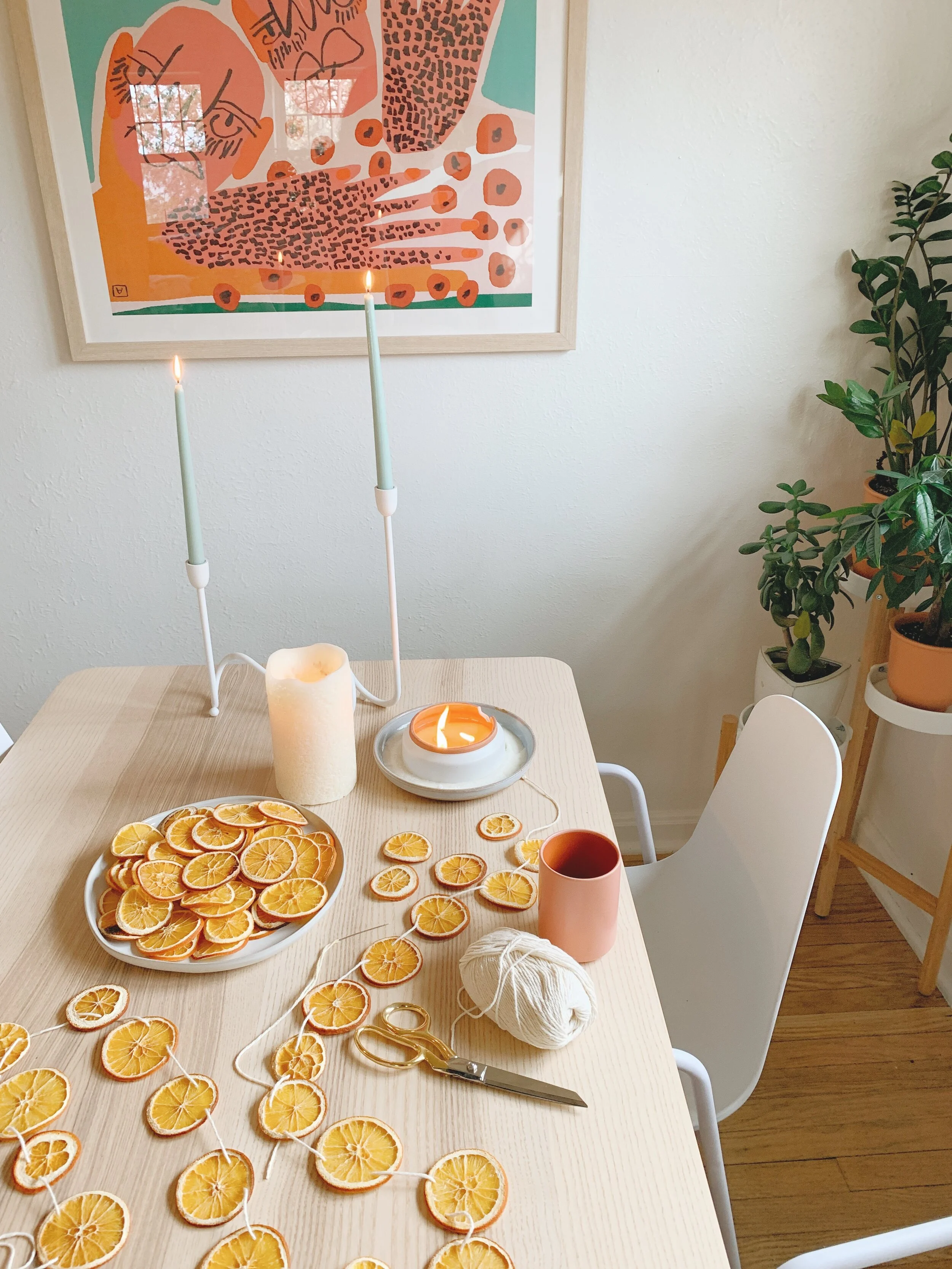 DIY Dried Orange Garland