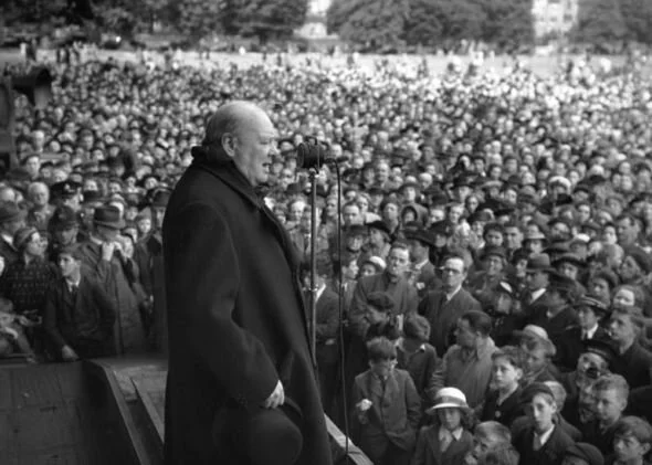 Winston Churchill Making Speech.jpg