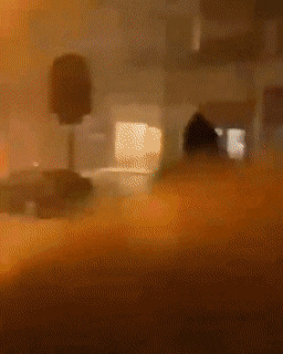 Bad Day - Rainstorm Signpost.gif