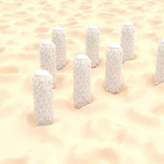 w @cate___evans  things in landscape

#architecture #architecturestudent #art #weird #dunes #upright #poles #hairy #sea #postpostmodern #rendering #vray #dezeen #design #furnituredesign #sciarc