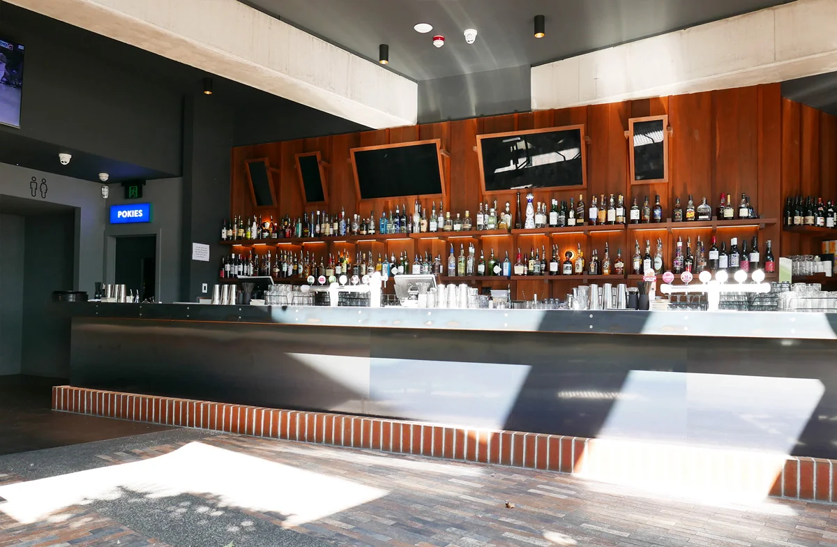 Service area in the Garden Bar