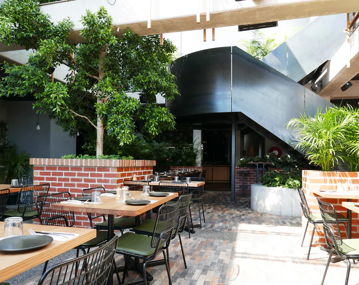 Garden Bar dining area.