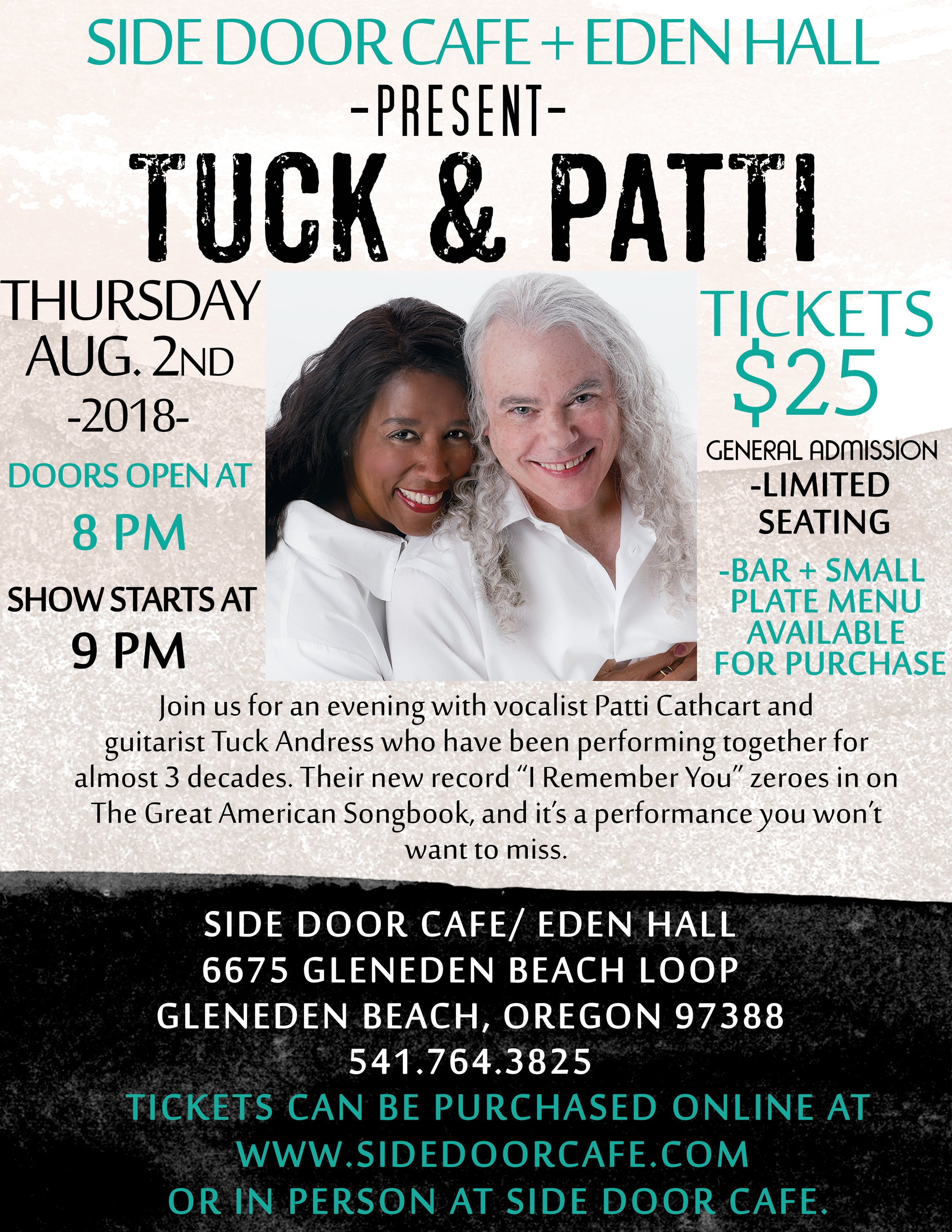 Tuck Patti Aug 2 2018 Gleneden Beach Or Side Door Cafe