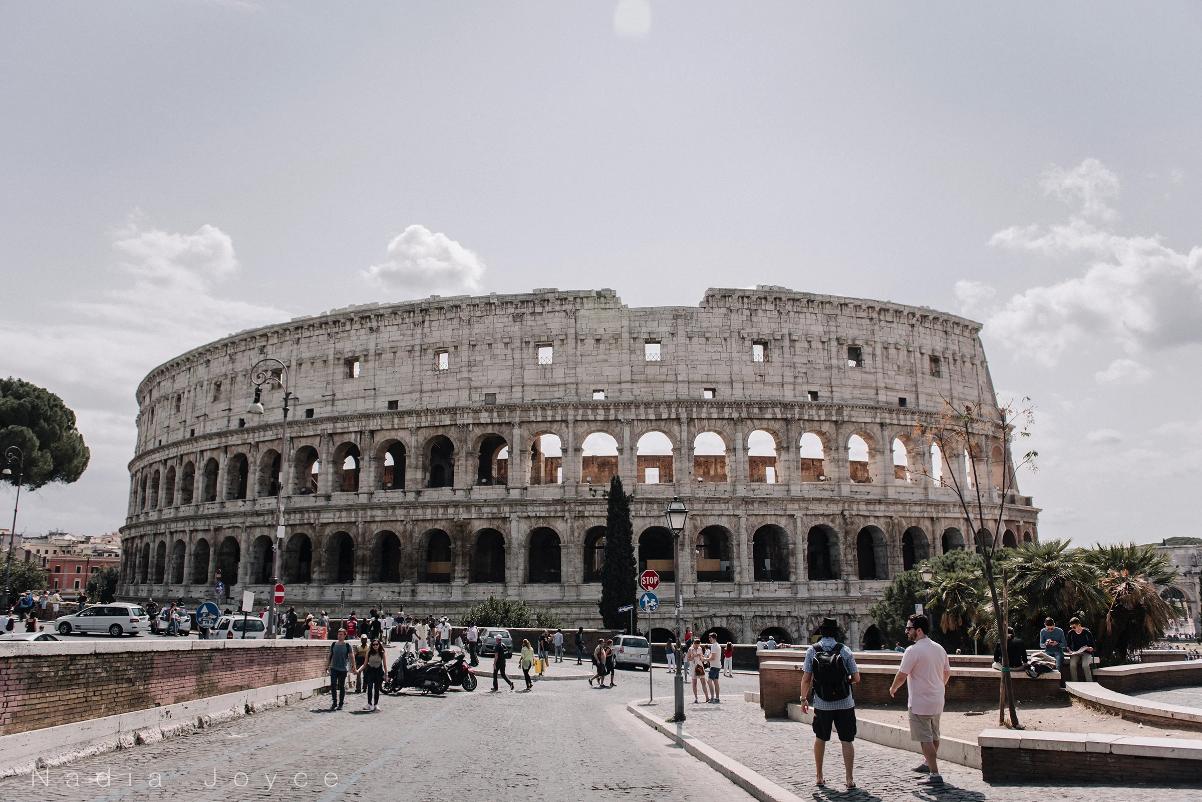My very first view of the Colosseum, and the first image (of many) I took of it.