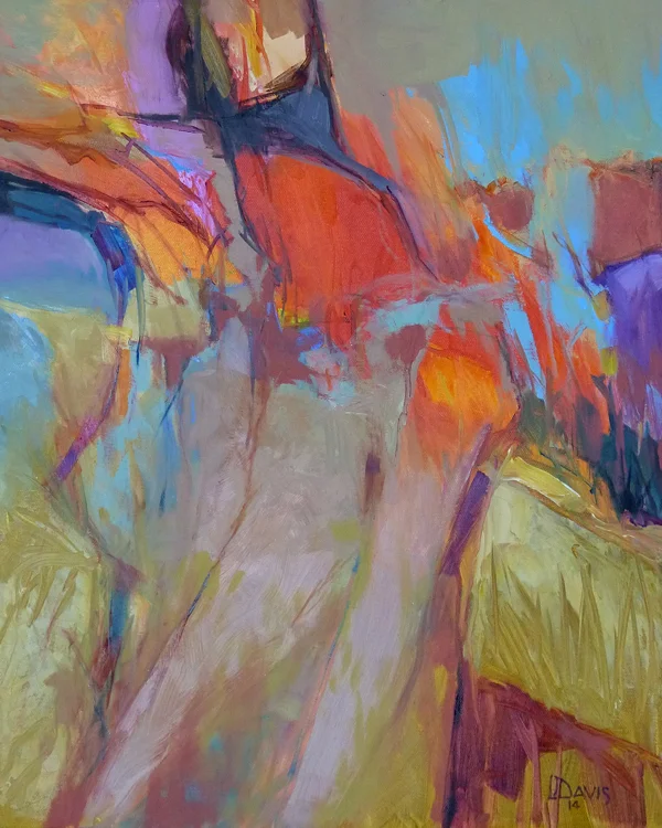 Abstract Seated Figure Oil on canvas 20" x 16" Price: $1700