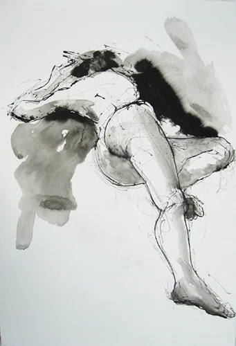 Reclining Figure 4744 Ink wash on archival paper 22" x 15" Price: $500