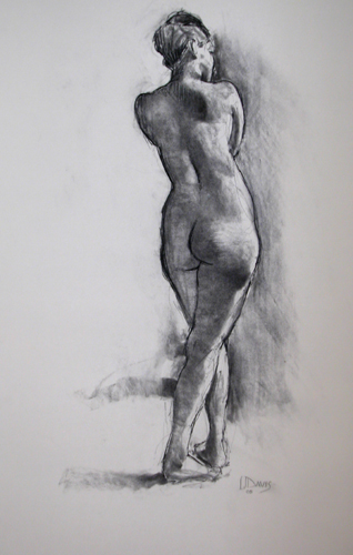    Standing Figure 7845     Charcoal on paper&nbsp;  Price: SOLD 