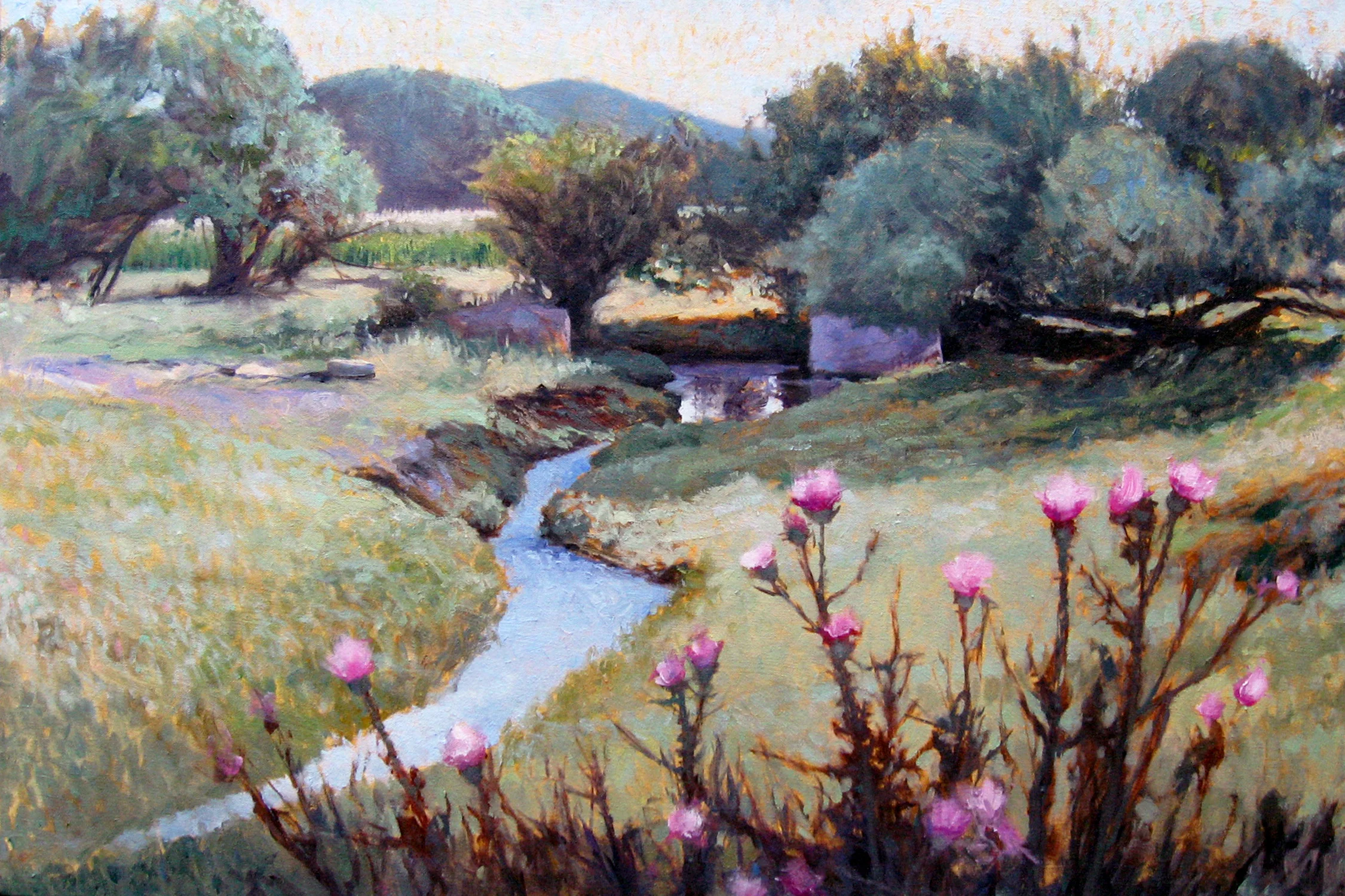 Near Mineral Point oil on canvas 20” x 30” x .75” SOLD