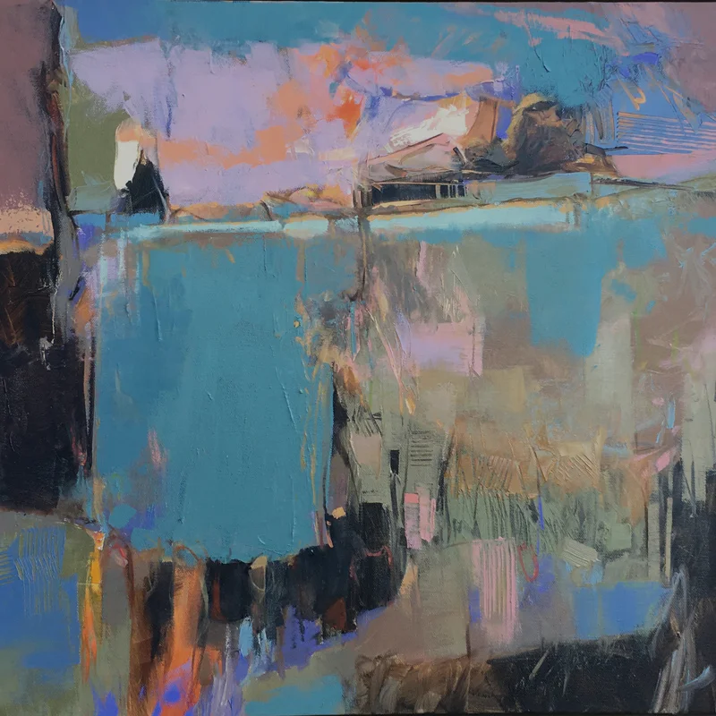 The painting, Prairie Shadows , won the Painting Award at last evening’s reception for Galesburg Civic Arts Center’s 2019 Members and Friends Exhibition.