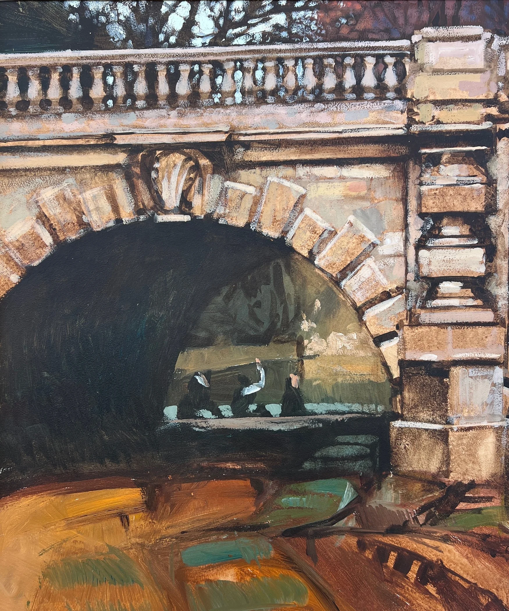    Magdalen Bridge Oxford   oil on panel 24” x 20” x .25”  PRICE: $1200  