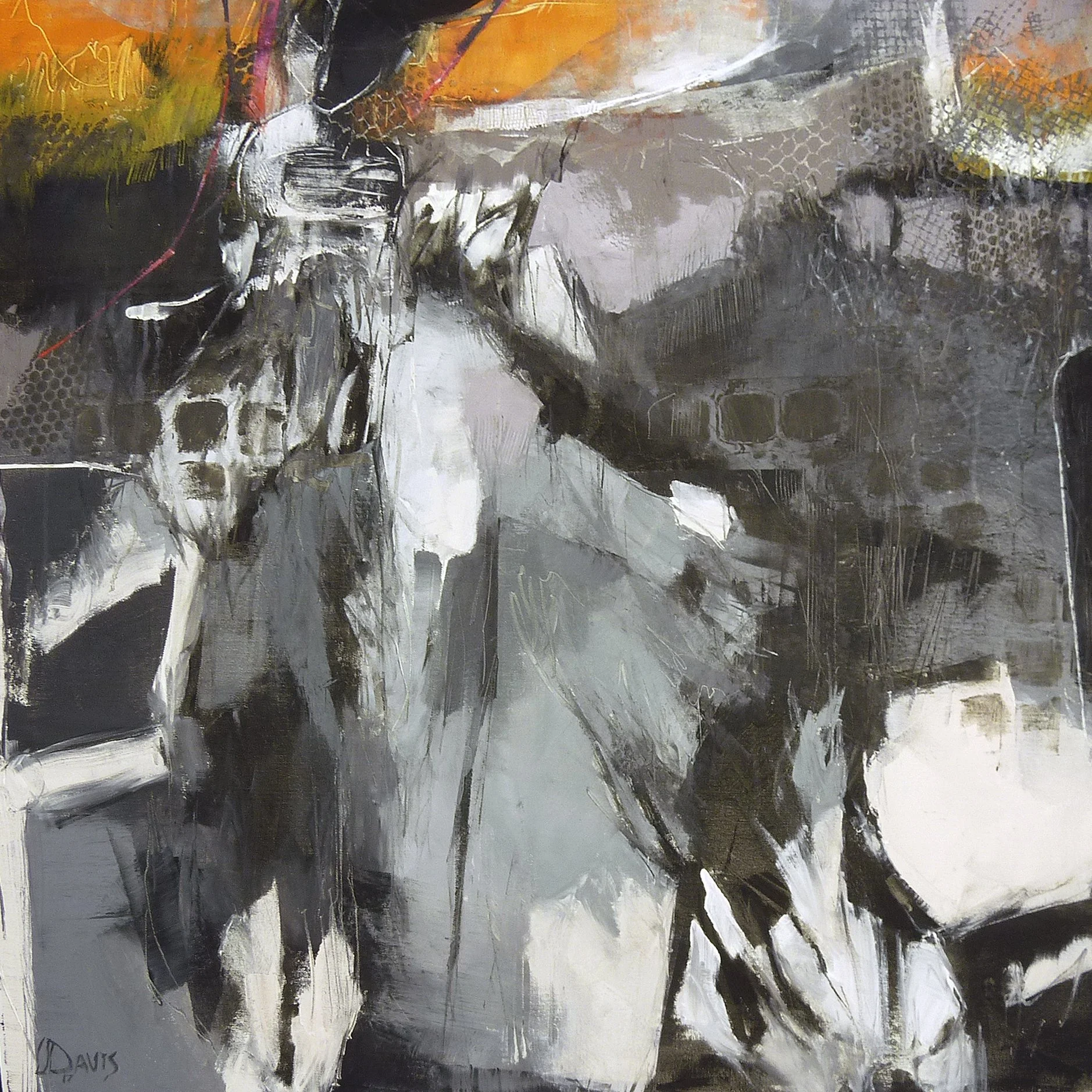    Propulsion   oil on canvas 40” x 40” x 1.5”  PRICE: $600  