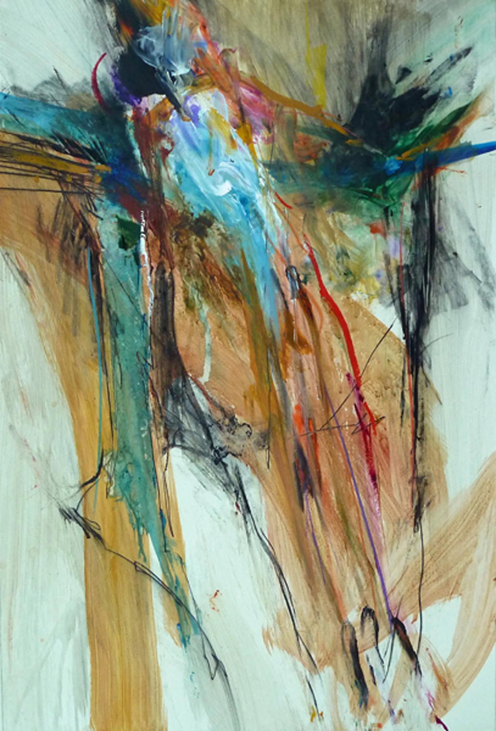    Abstract Presence   mixed media on paper 28” x 19”   $400    