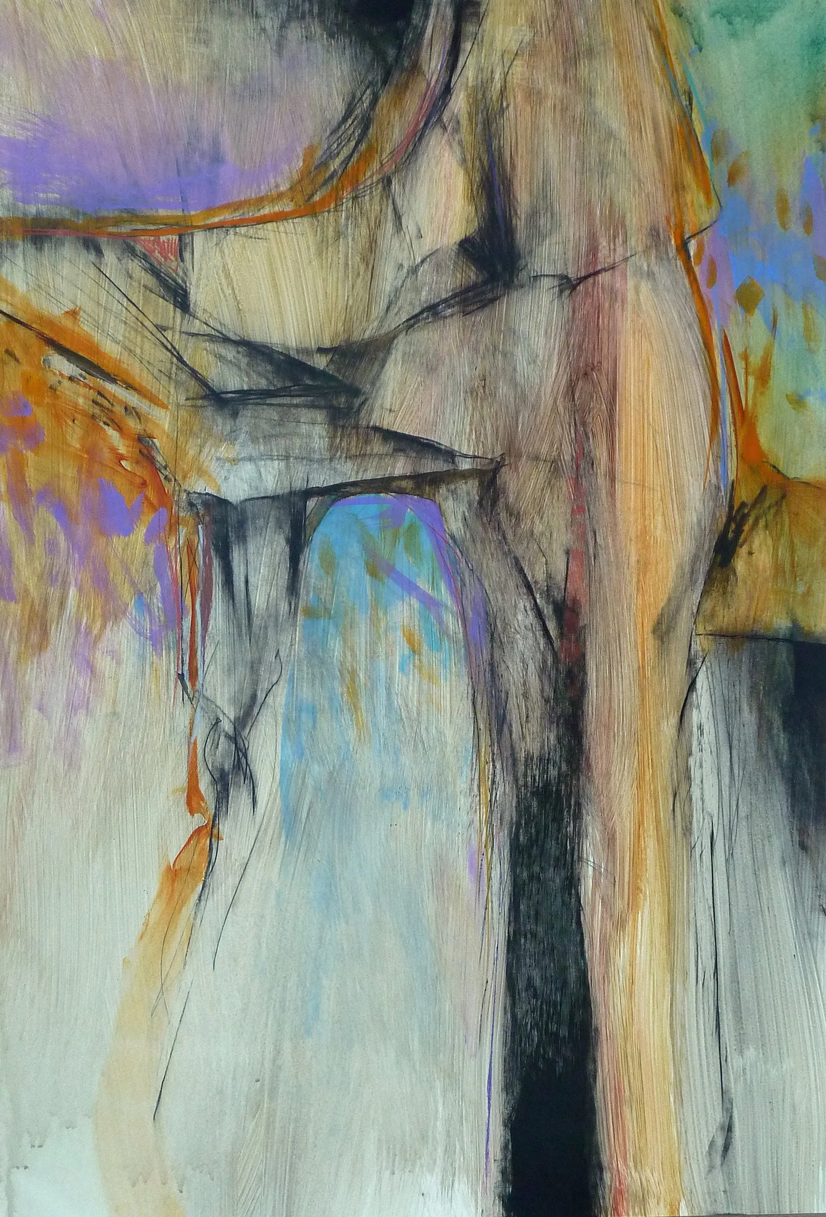    Prairie Presence   mixed media on paper 28” x 19”   PRICE: $400  