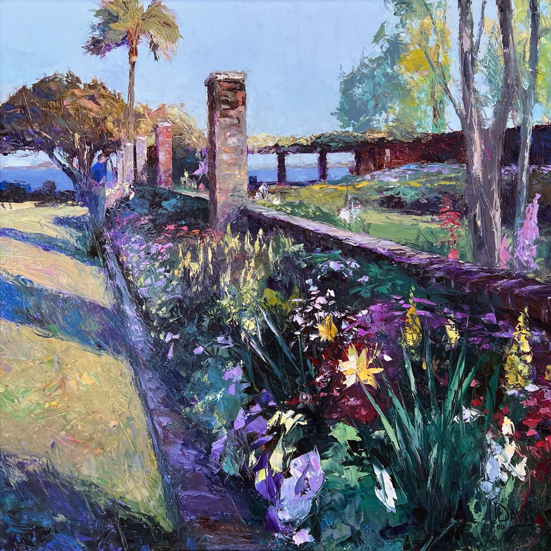    Cummer Garrdens   oil on panel 32” x 32” x .25”  PRICE: $650  