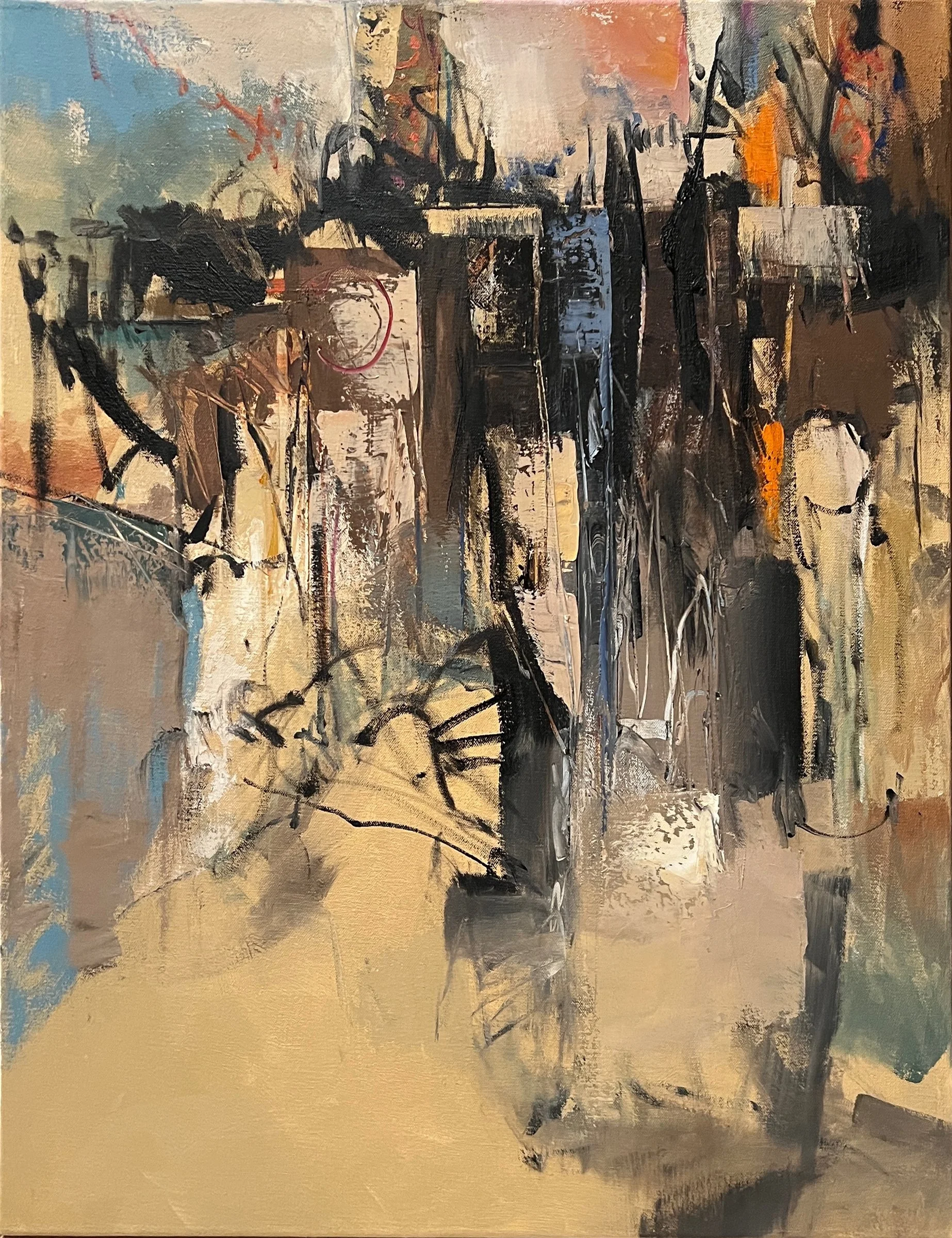    Chicago Cross Section   oil on canvas 26” x 20” x .75”  PRICE: 300  