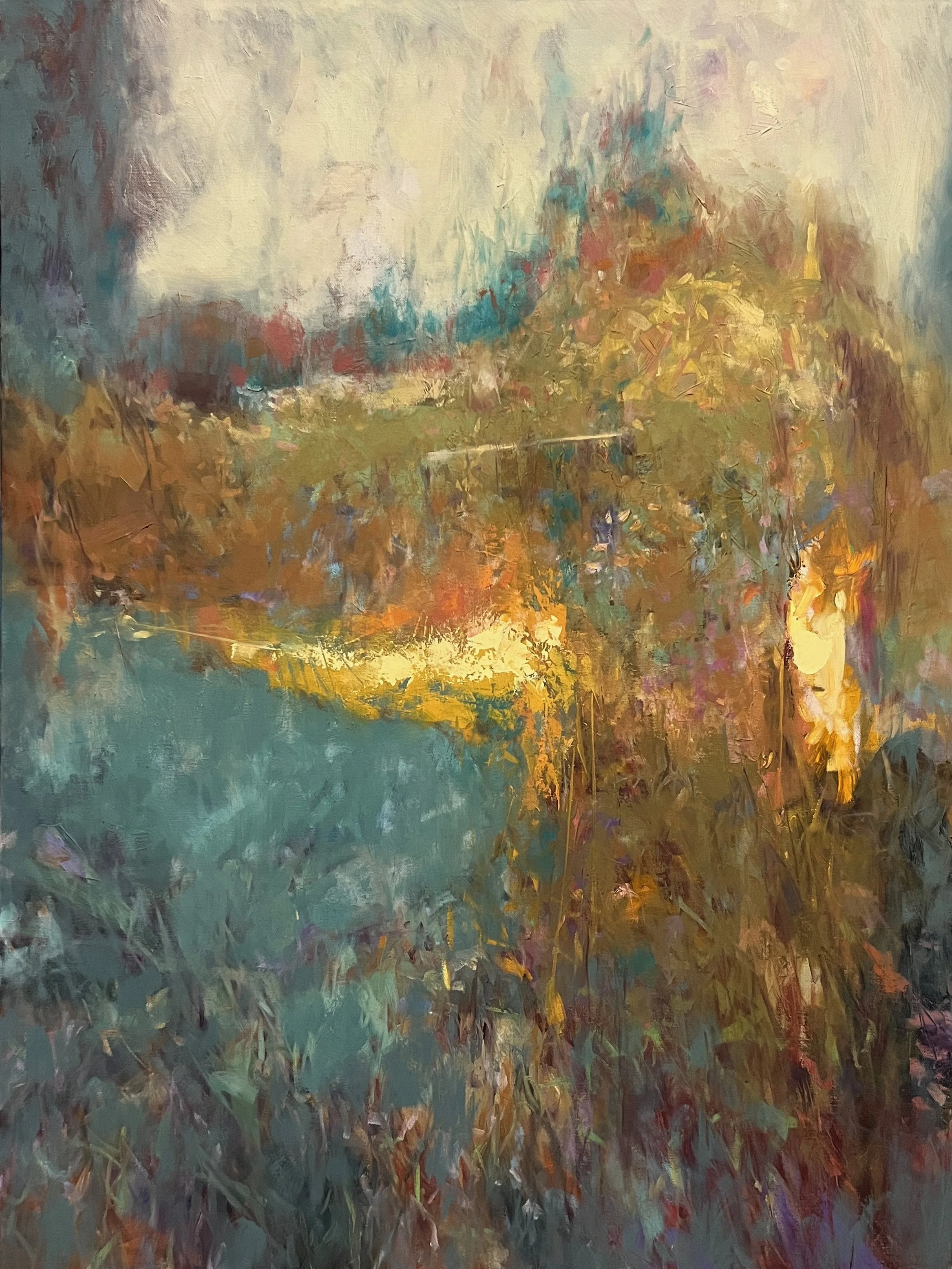   Autumnal Glow   oil on canvas 40” x 30” x 1.5”  PRICE:  $650  