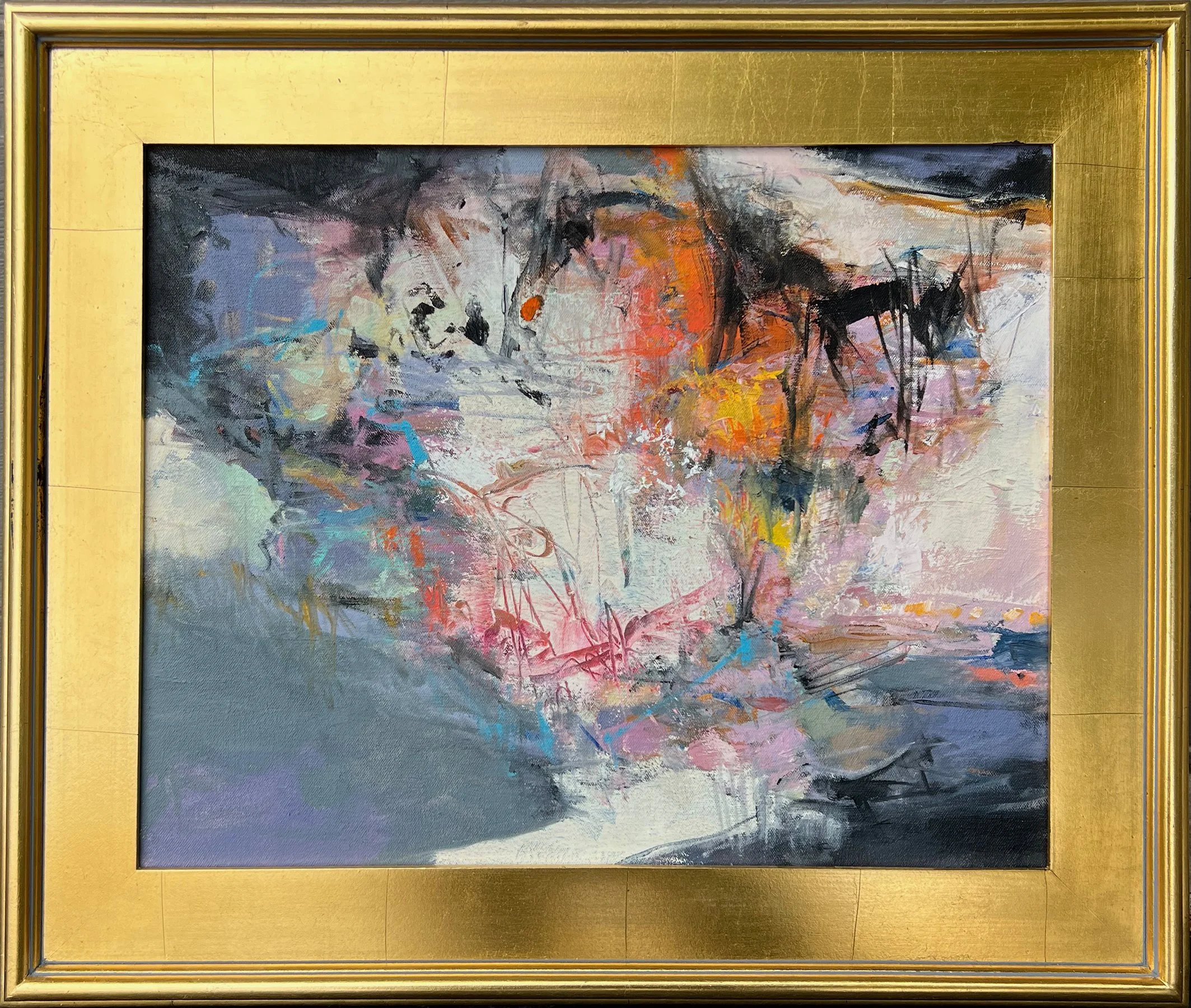    Abstracted Shoreline   oil on canvas 16” x 20” x .75”  PRICE: $750  