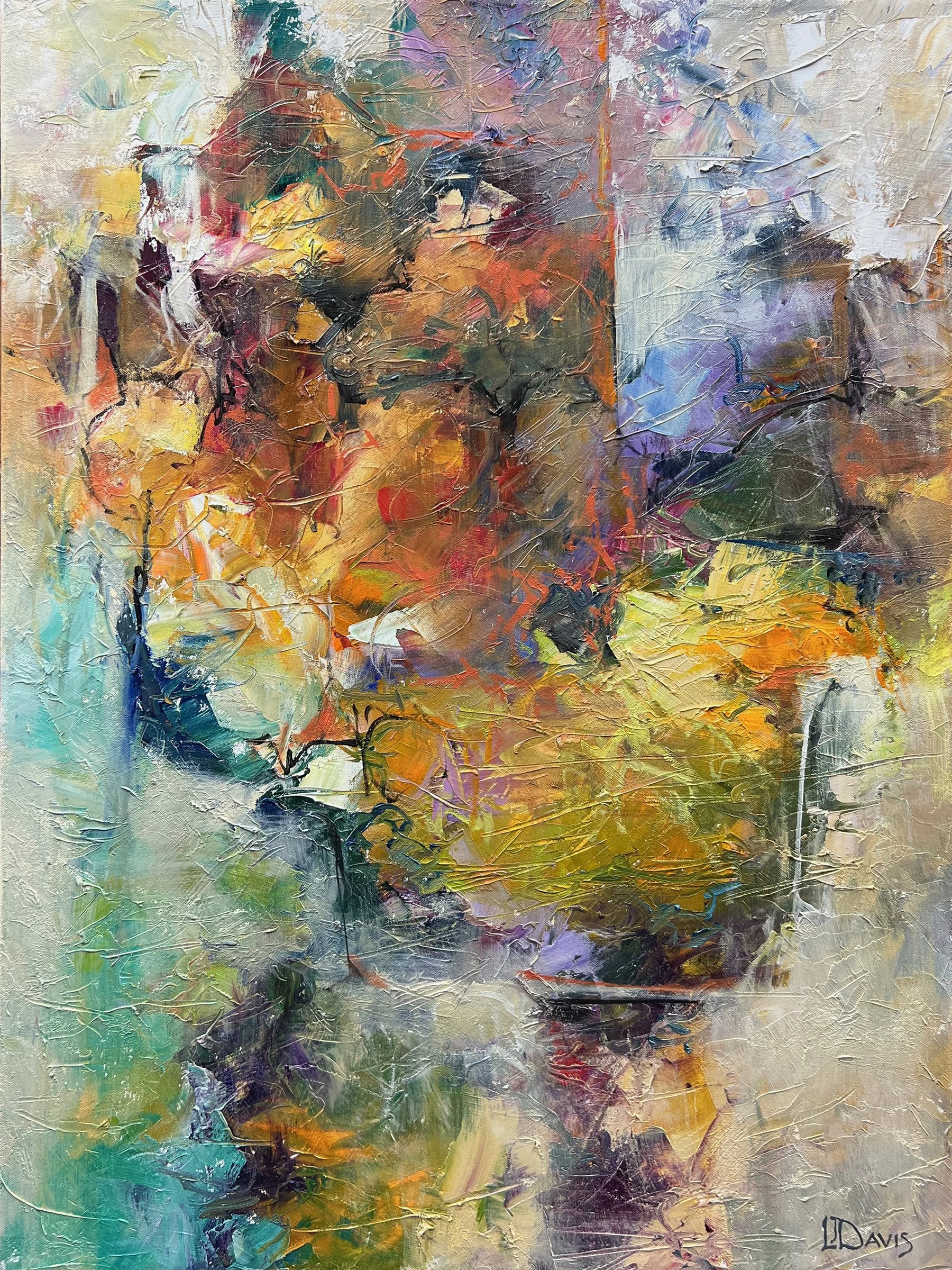    Market Table 3   oil on canvas 32” x 24” x 1.5”  PRICE: $850  