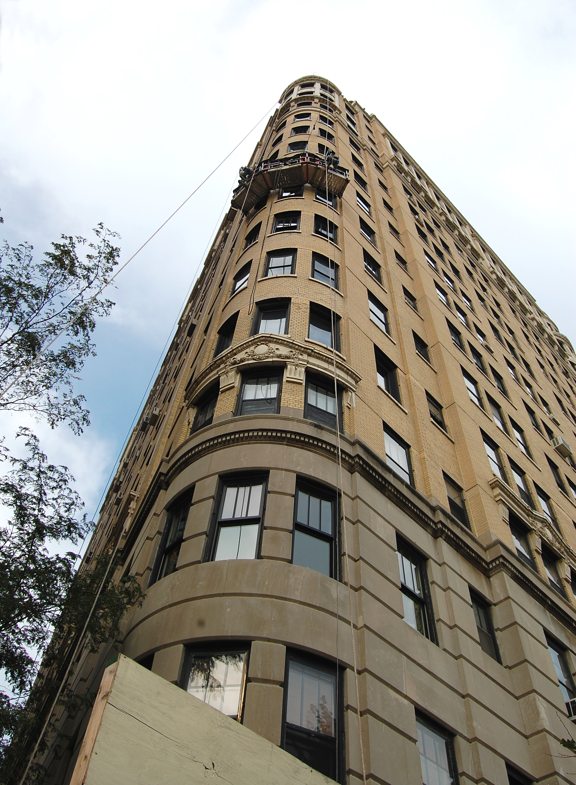 decorative terra cotta brick highrise, ordinance-required exterior facade inspection, repair documents, construction observation, exterior repair restoration, construction administrative services