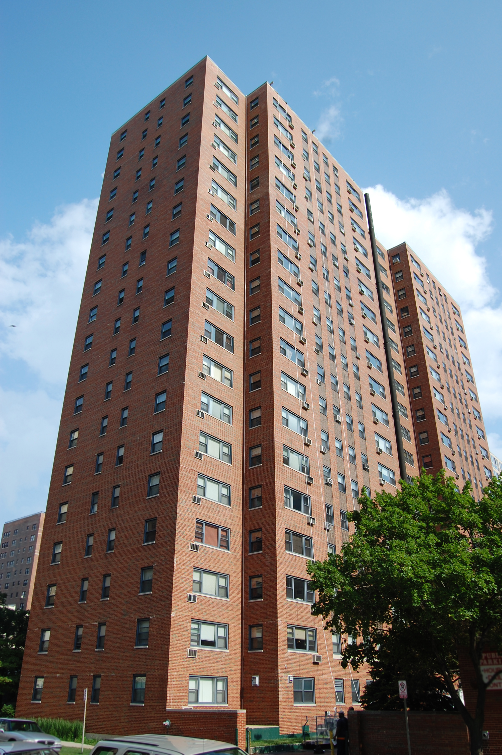 brick highrise building, ordinance-required exterior facade inspection, repair documents, exterior repair restoration, construction observation administrative services