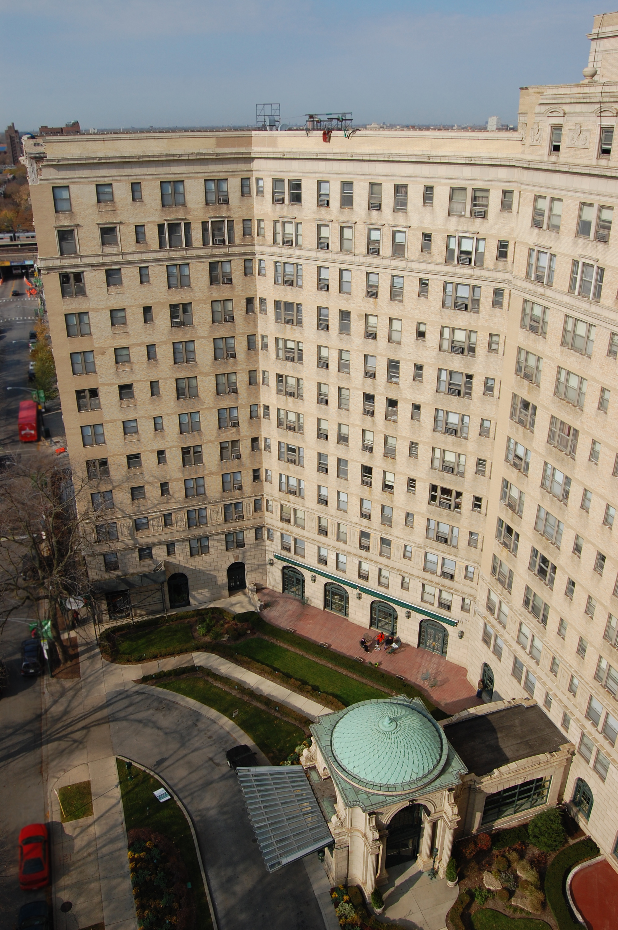 historic brick terra cotta highrise, ordinance-required exterior facade inspection, repair documents, construction observation, scaled drawings, exterior repair restoration