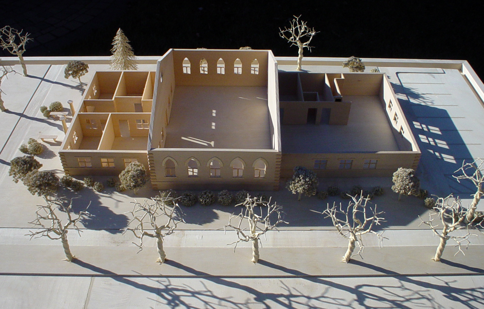 custom new construction, institutional design, church building, small congregation, 3D model, architectural scale model