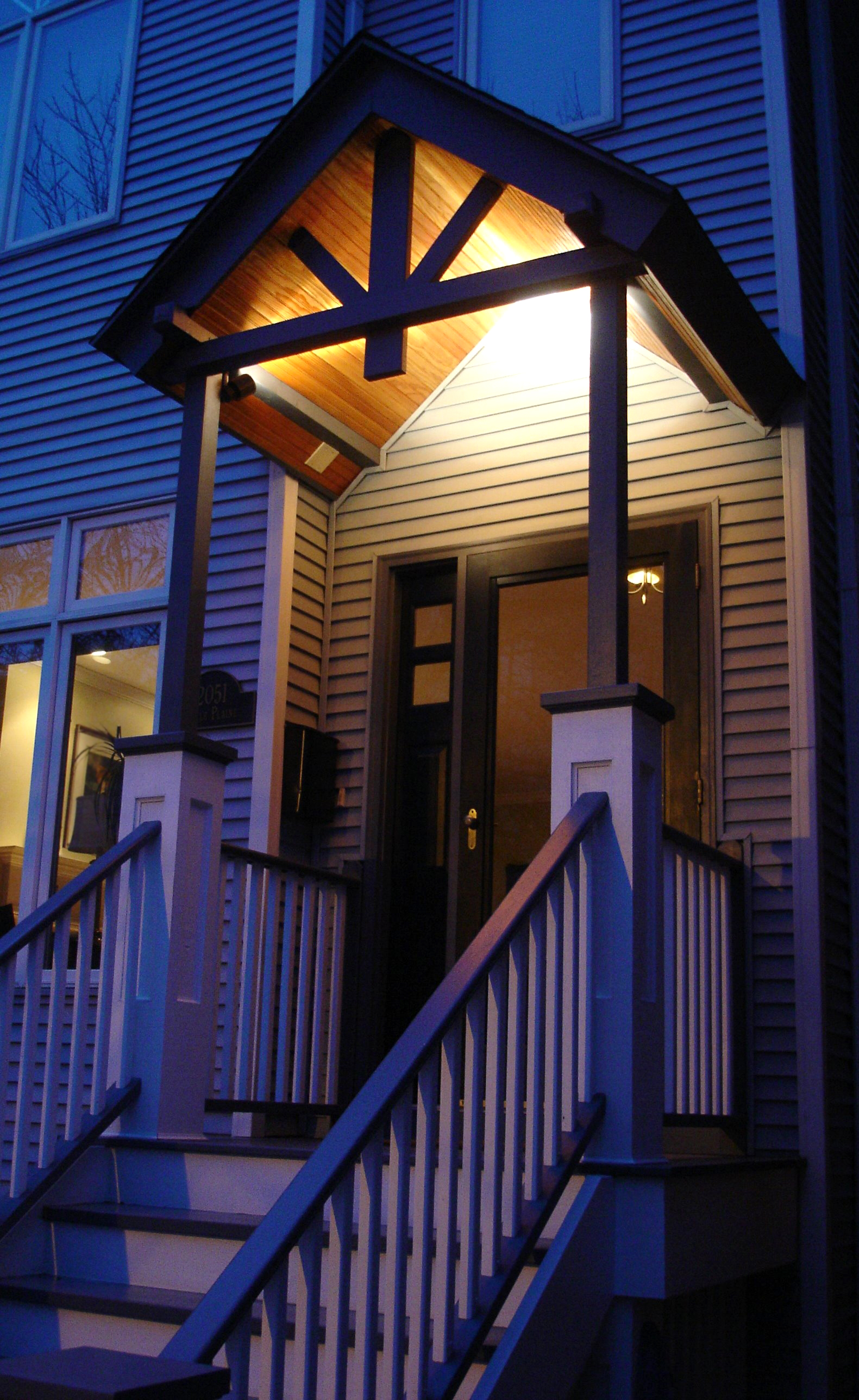 custom residential renovation redesign porch deck, front entrance