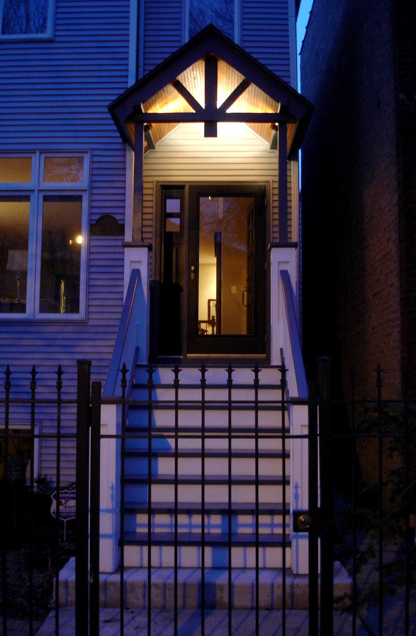 custom residential renovation redesign porch deck, front entrance