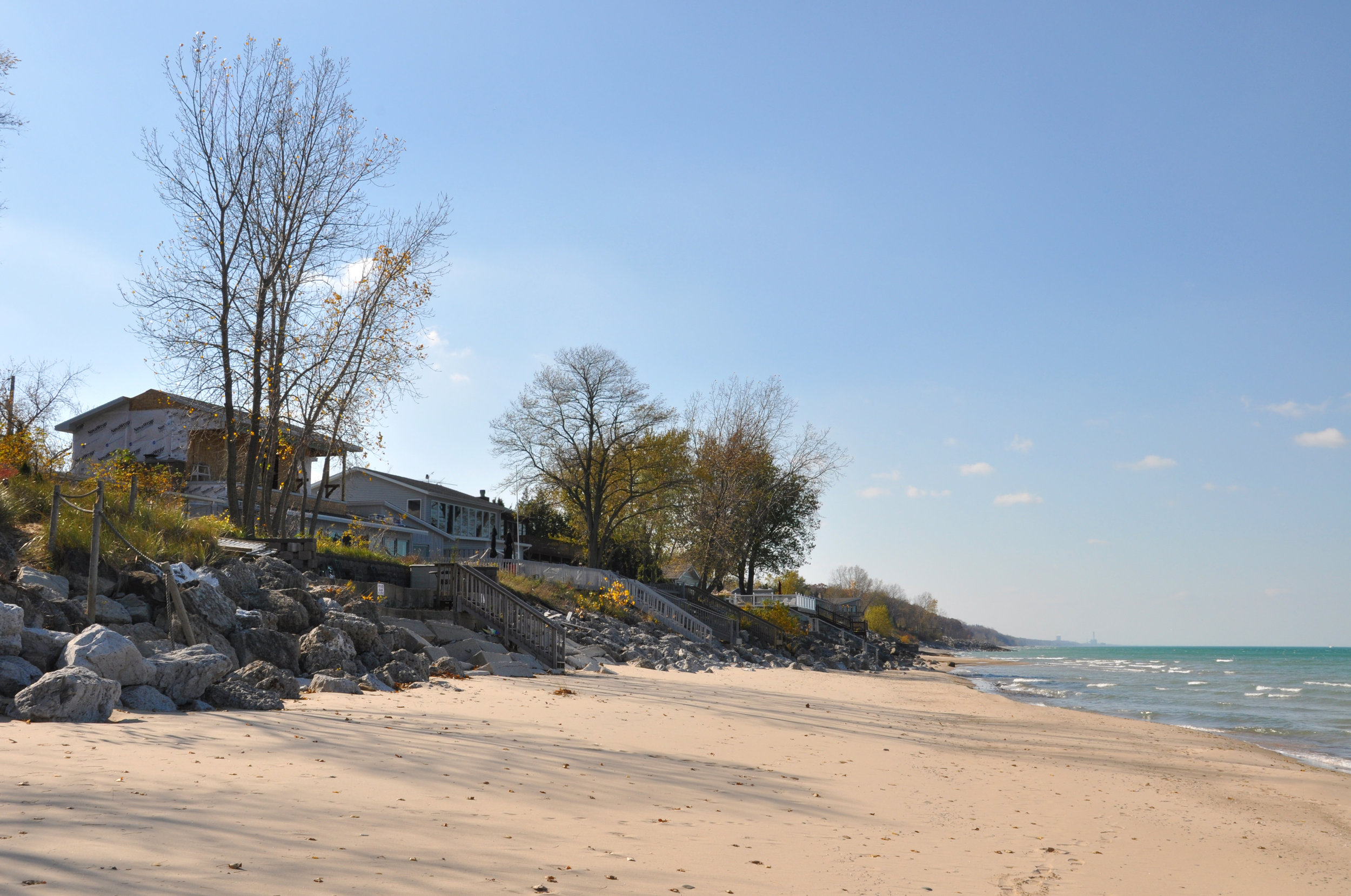 custom single-family residential addition renovation, beach house, lakefront, waterfront, lake michigan